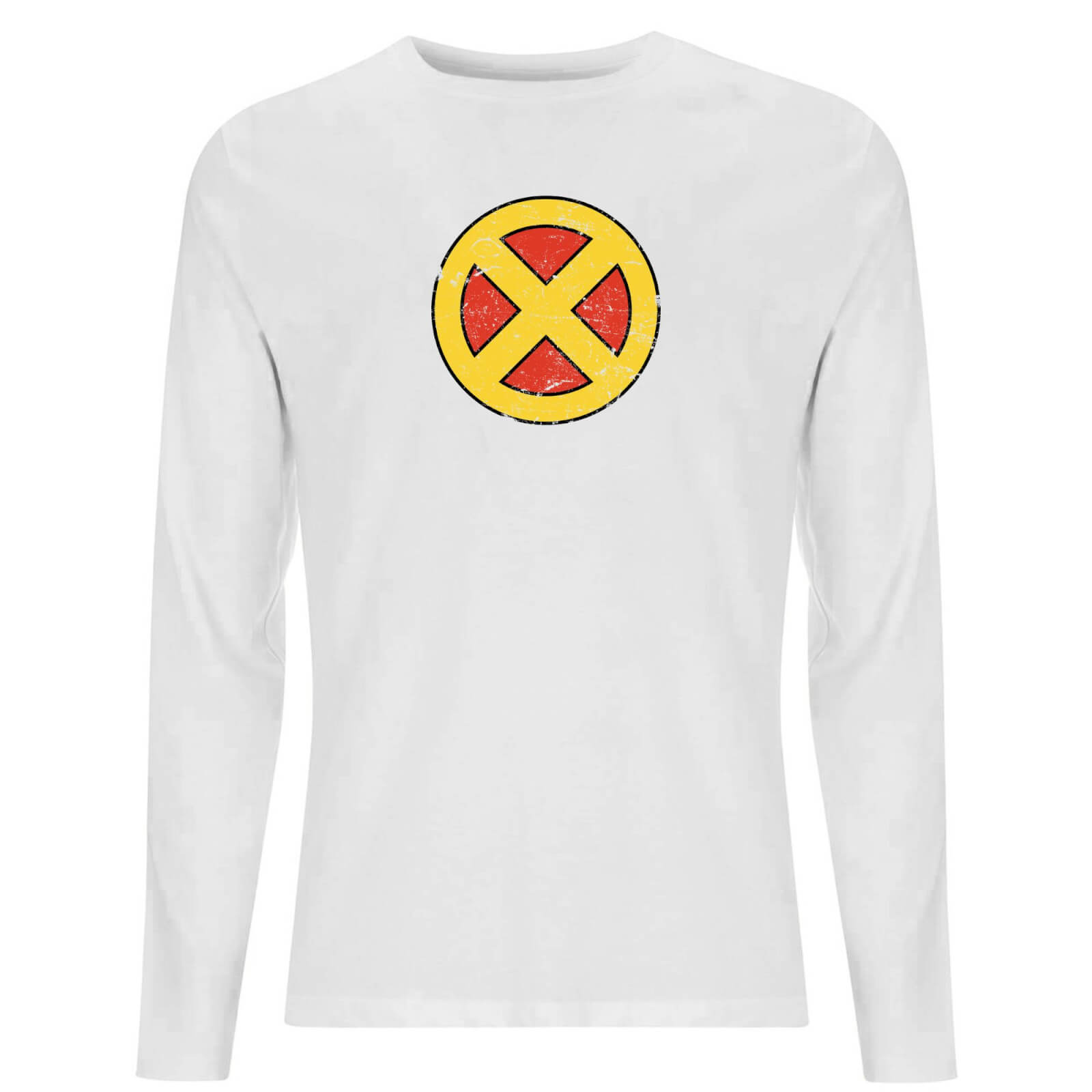 X-Men Emblem Long Sleeve T-Shirt - White - L