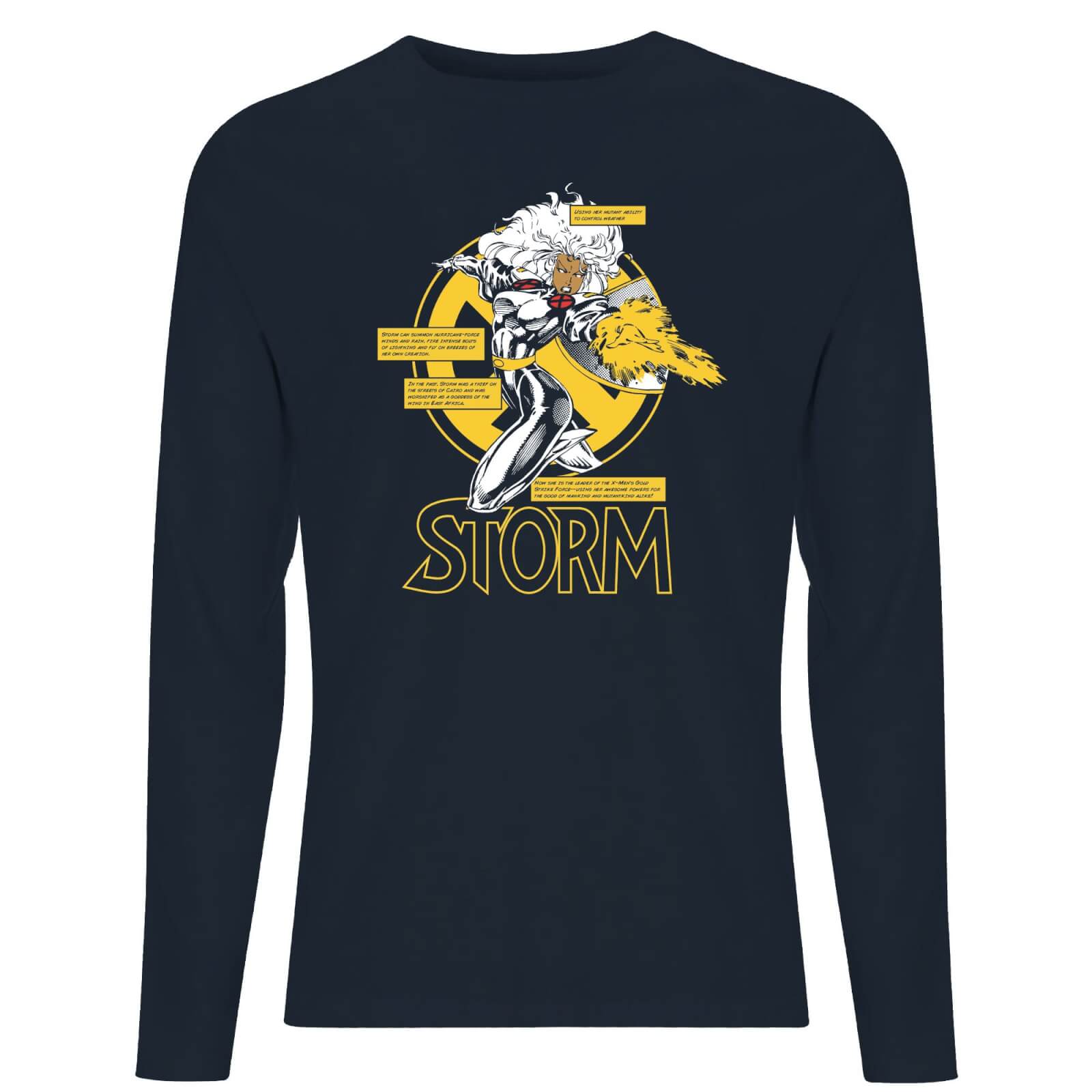 X-Men Storm Bio Long Sleeve T-Shirt - Navy - L