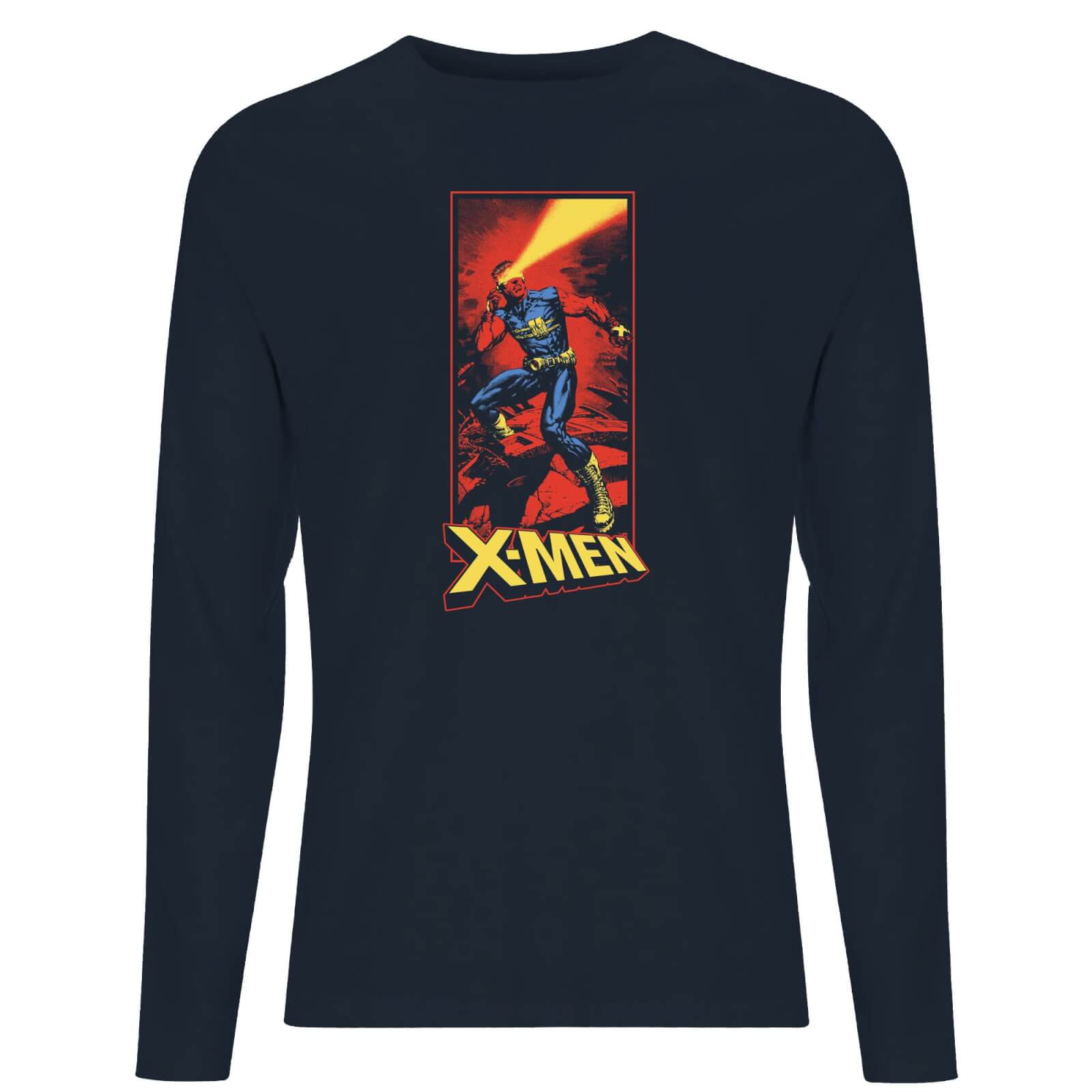 

X-Men Cyclops Energy Beam Long Sleeve T-Shirt - Navy - S