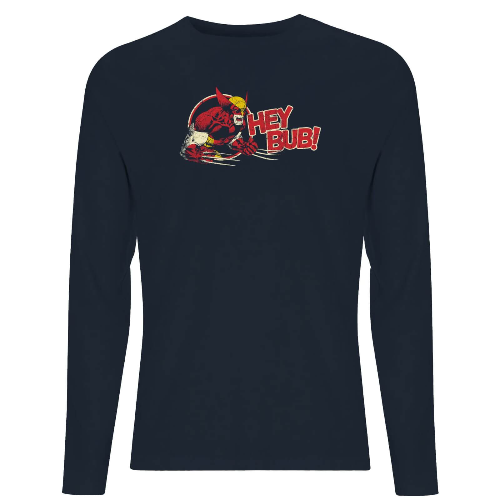 X-Men Hey Bub! Long Sleeve T-Shirt - Navy - L