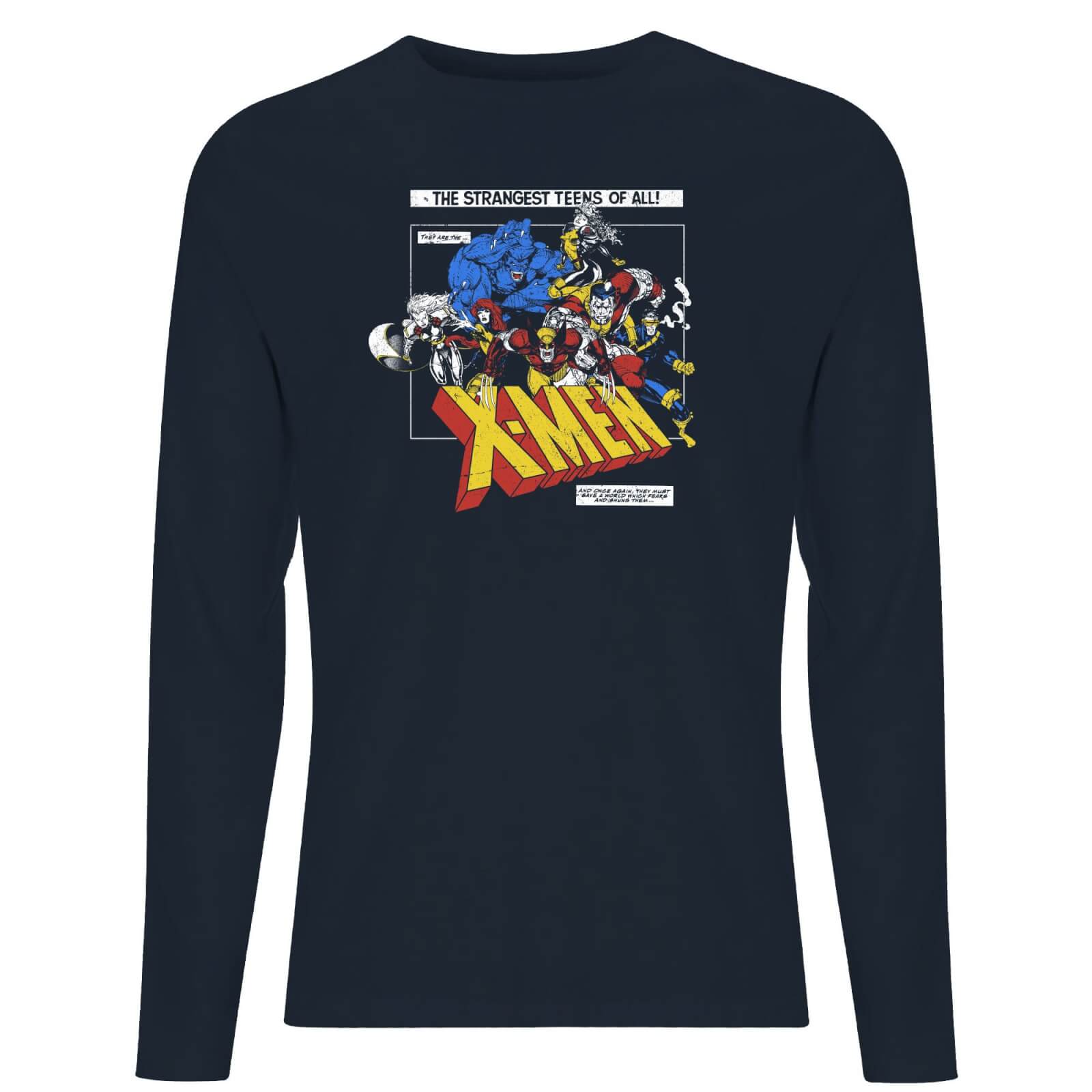 

X-Men Retro Team Up Long Sleeve T-Shirt - Navy - L