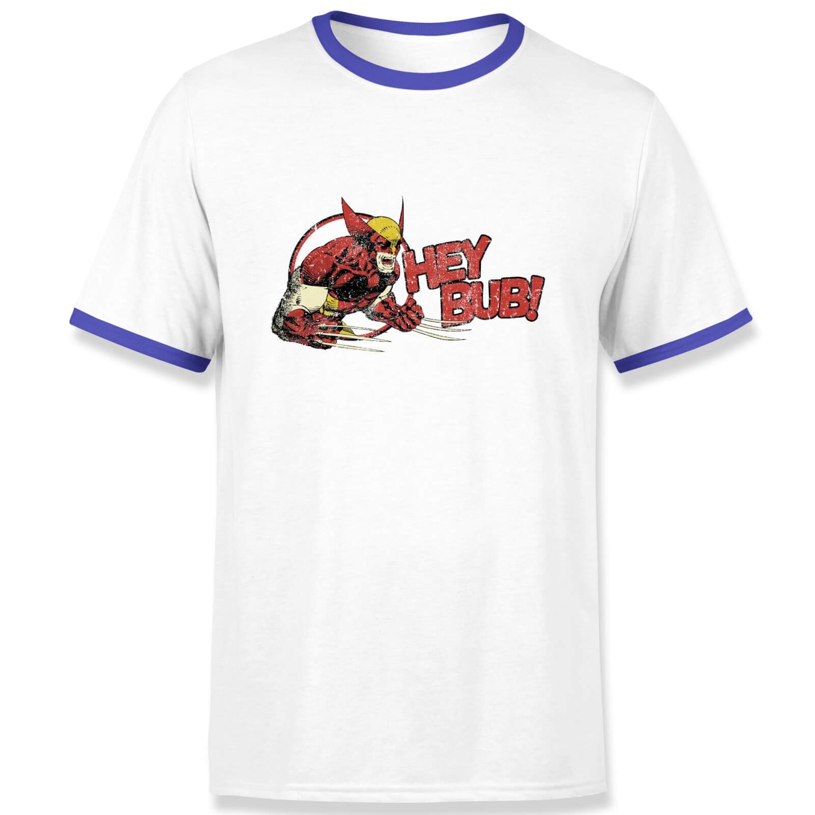 

X-Men Hey Bub! Men's Ringer T-Shirt - White/Navy - S