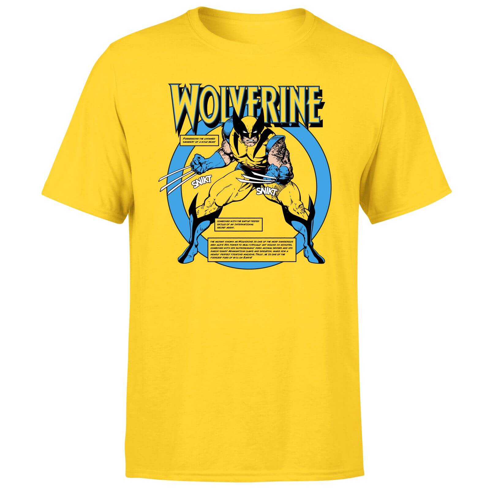 

X-Men Wolverine Bio T-Shirt - Yellow - S
