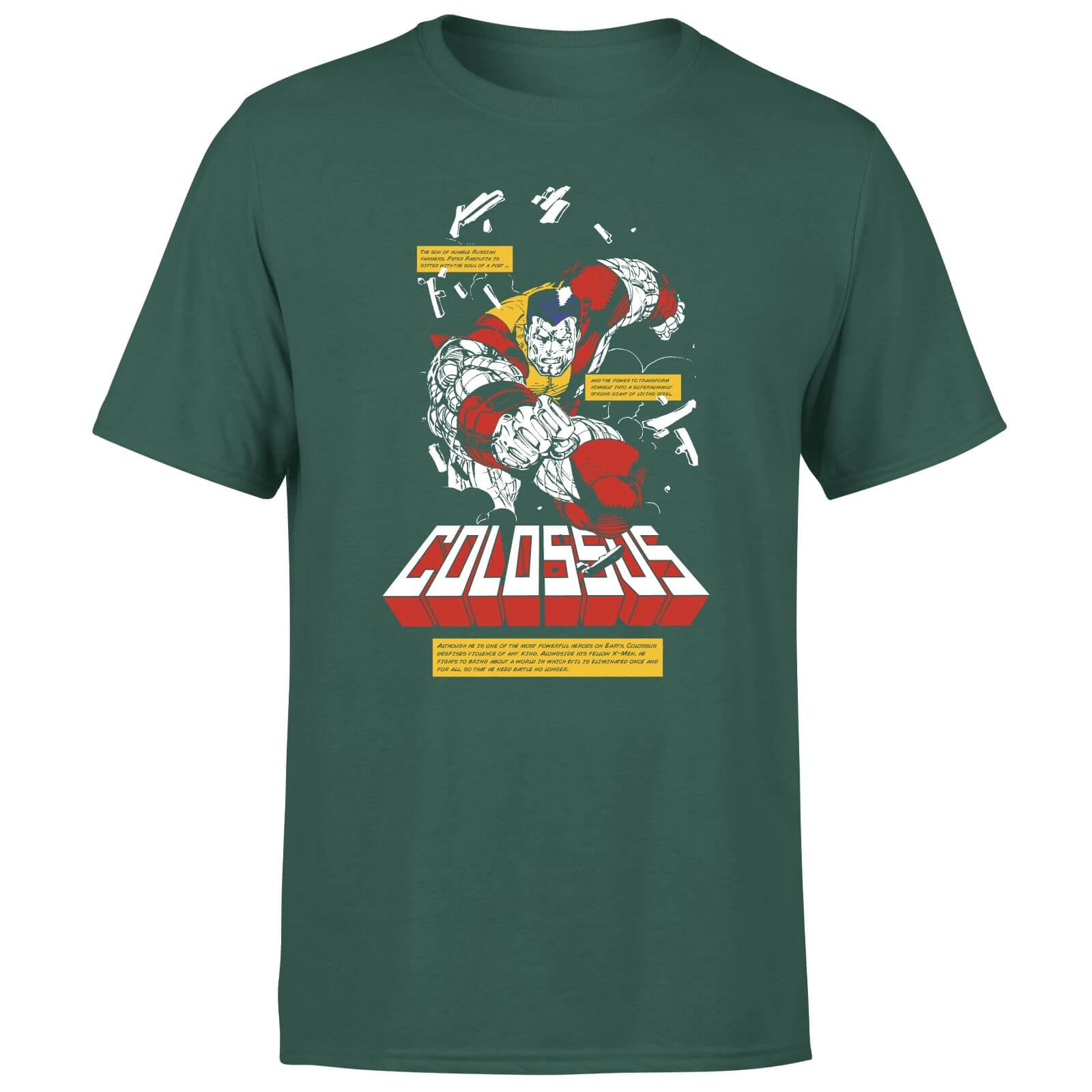 X-Men Colossus Bio T-Shirt - Green - XXL
