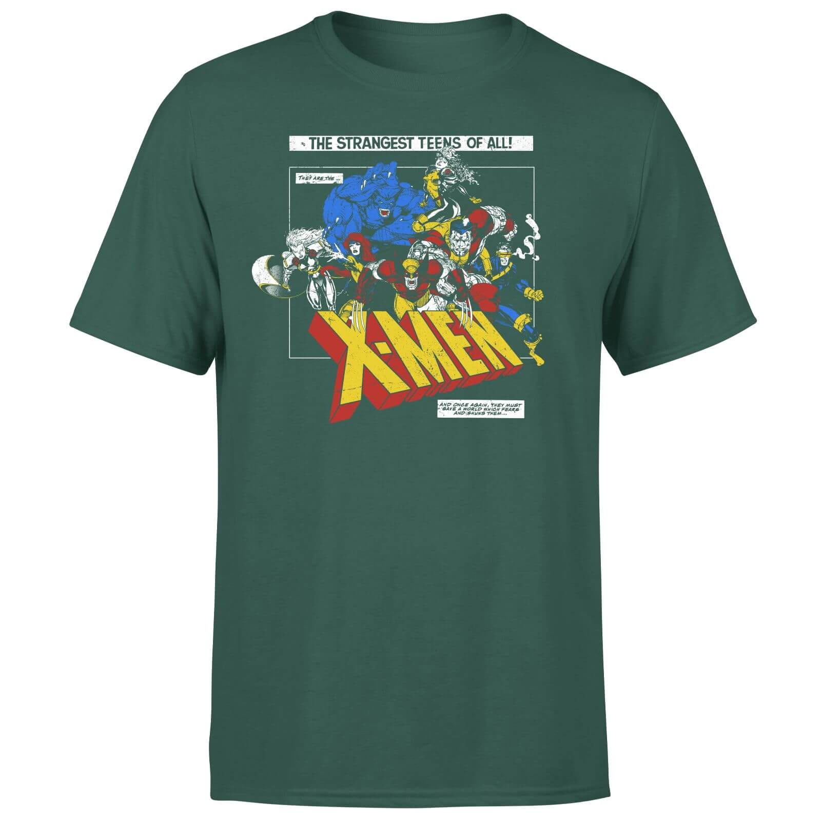

X-Men Retro Team Up T-Shirt - Green - XXL