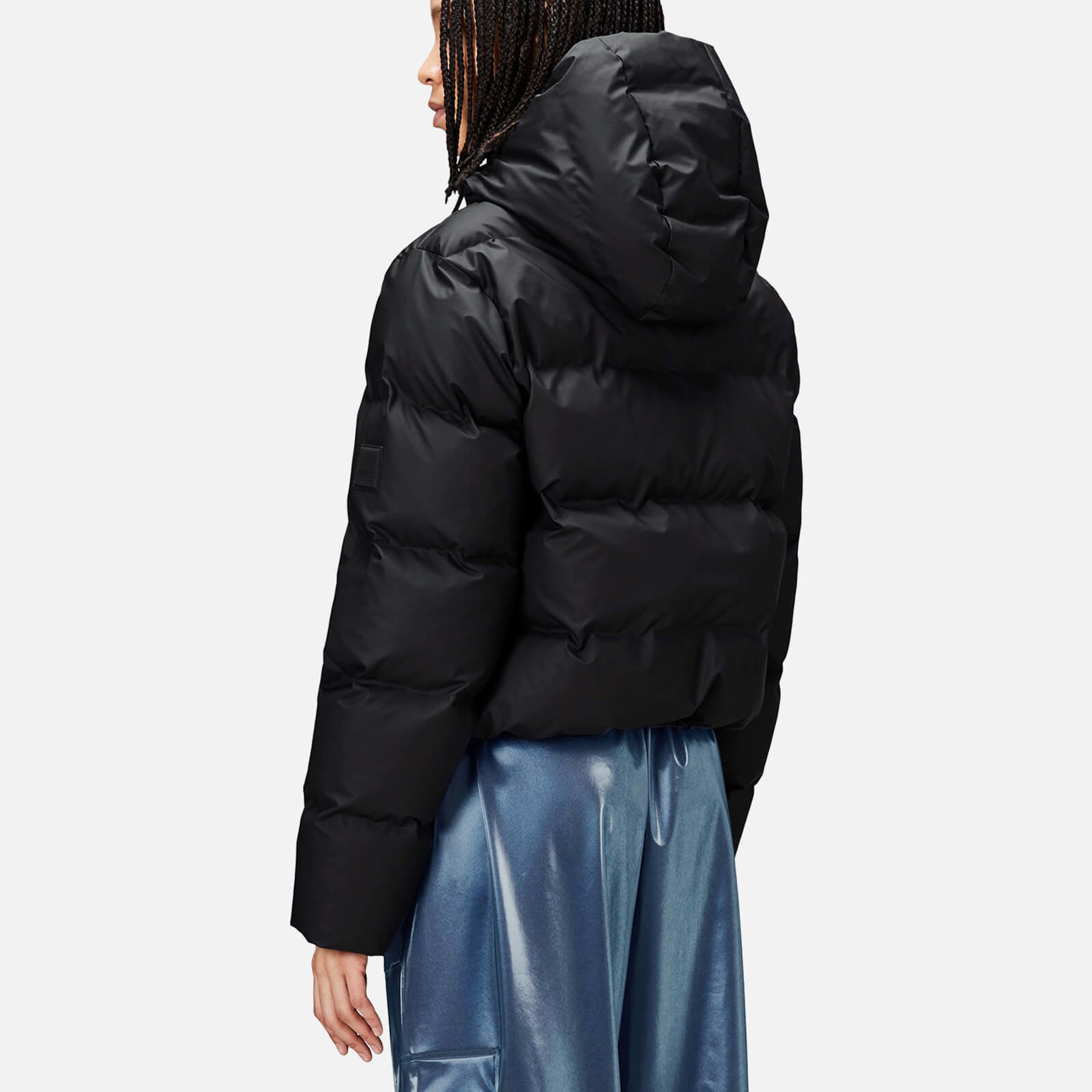 Rains Women's Alta Coated-Shell Puffer Jacket - L