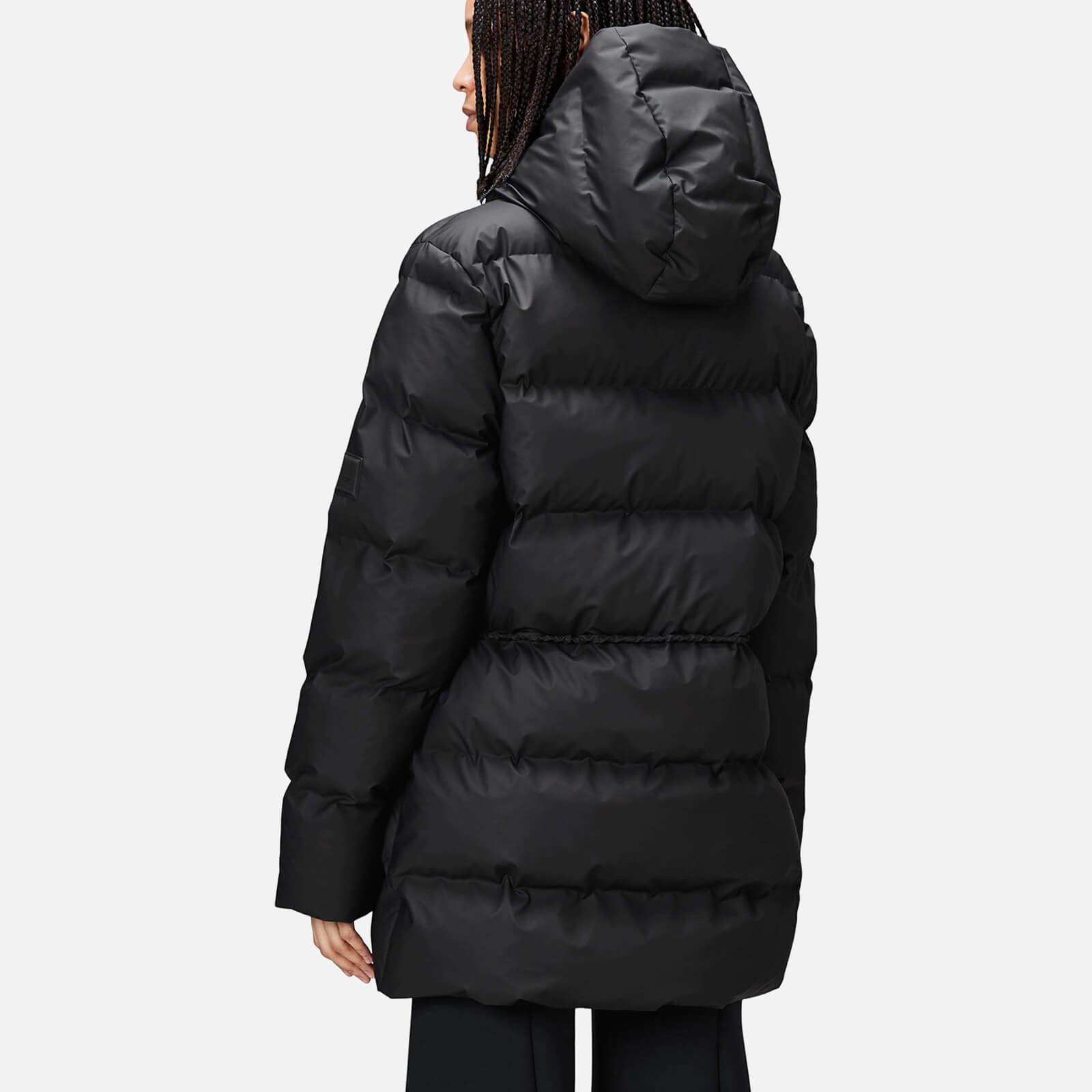 Rains Women's Alta Coated-Shell Puffer Jacket - L