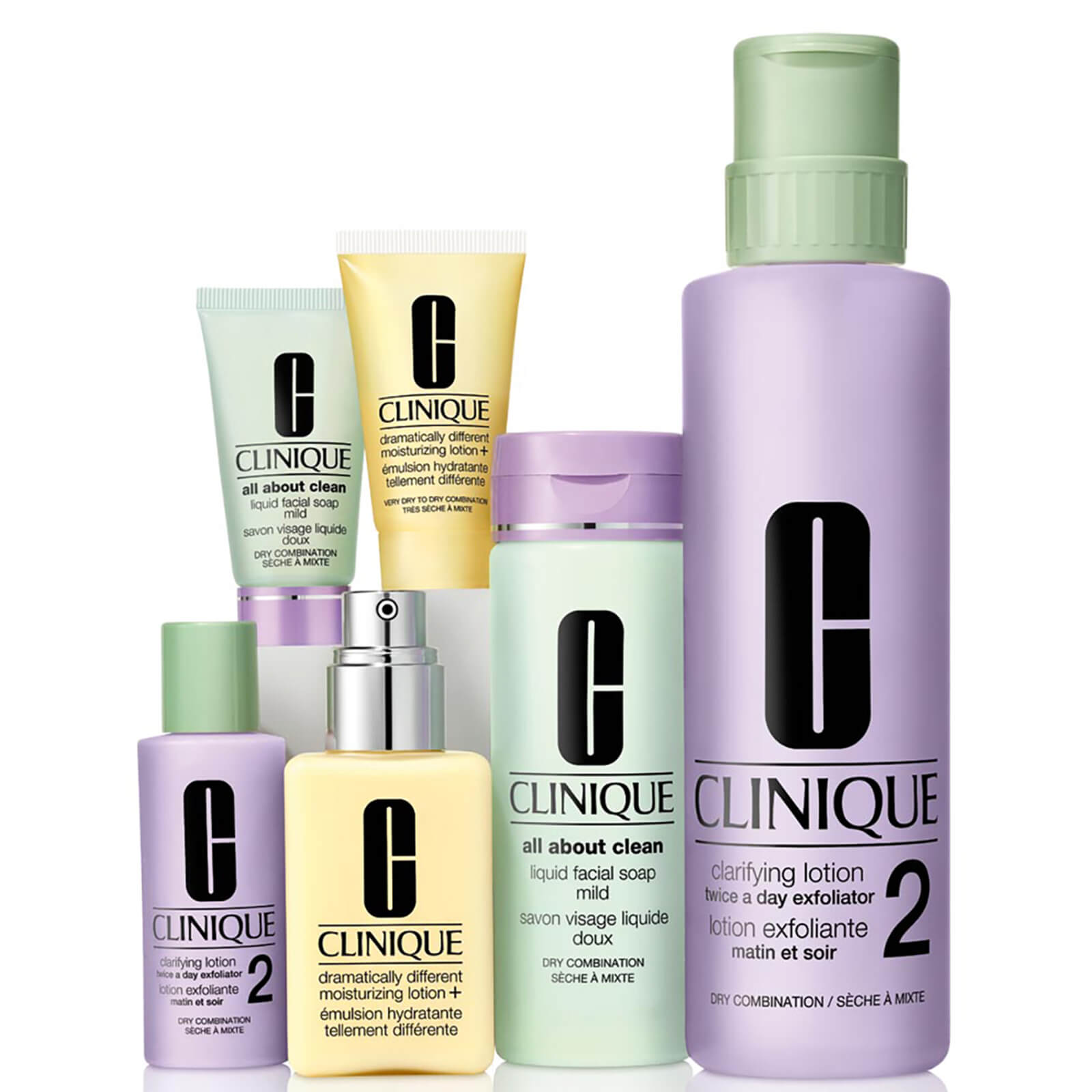 

Clinique Great Skin Everywhere Skincare Set for Dry Combination Skin