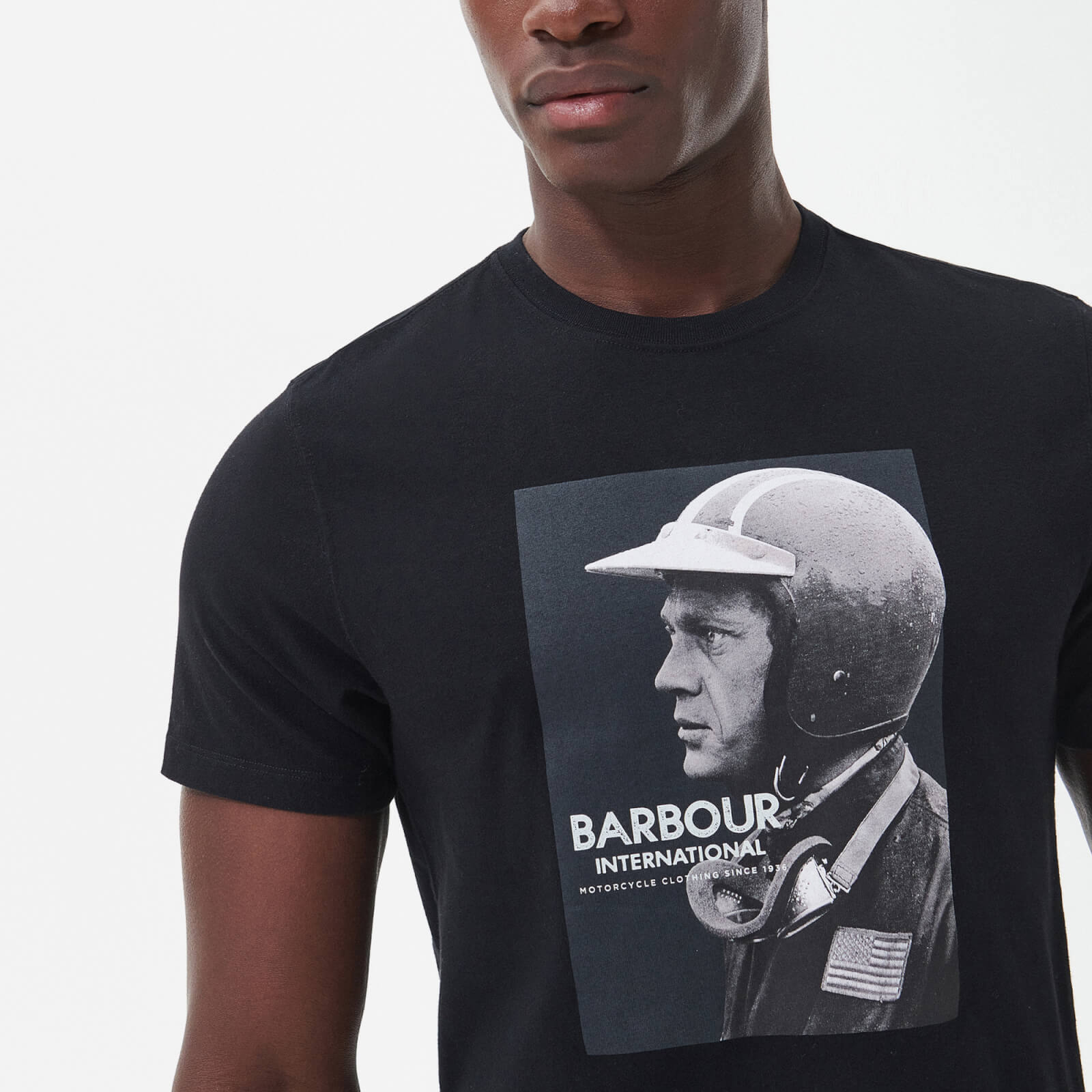 barbour international x steve mcqueen greyson cotton-jersey t-shirt - s