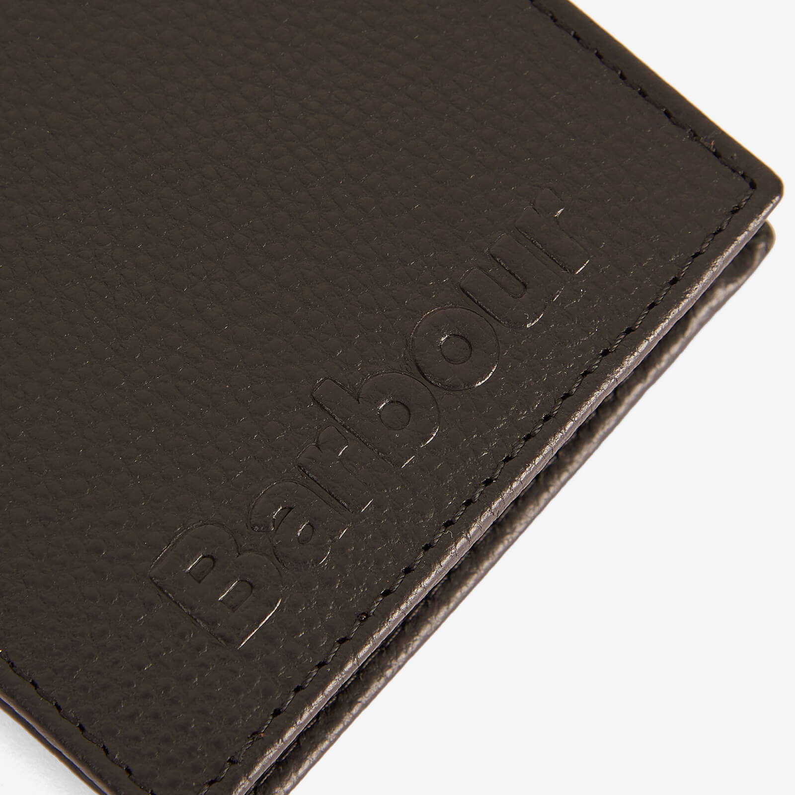 barbour debossed leather billfold wallet