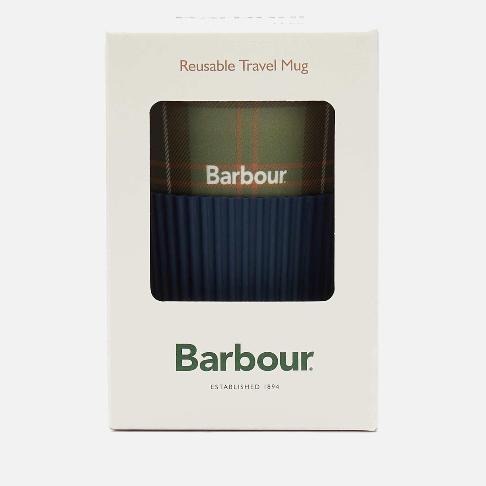 Barbour Reusable Tartan Travel Mug Barbour Reusable Tartan Travel Mug