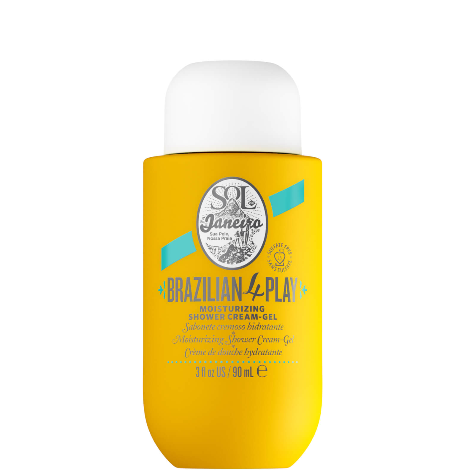 Sol De Janeiro Brazilian 4 Play Moisturizing Shower Cream-gel 90ml In Yellow
