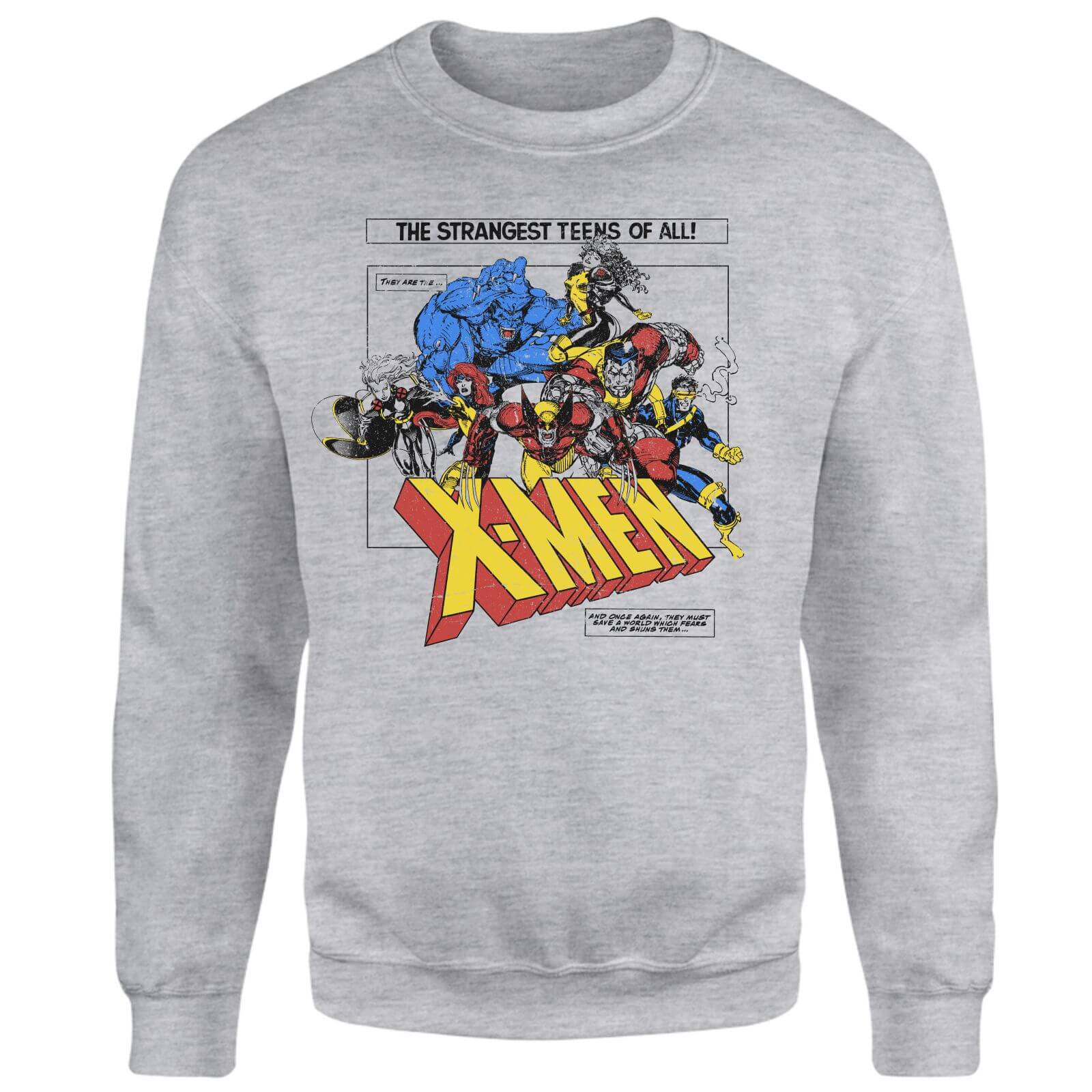 X-Men Retro Team Up Sweatshirt - Grey - XXL