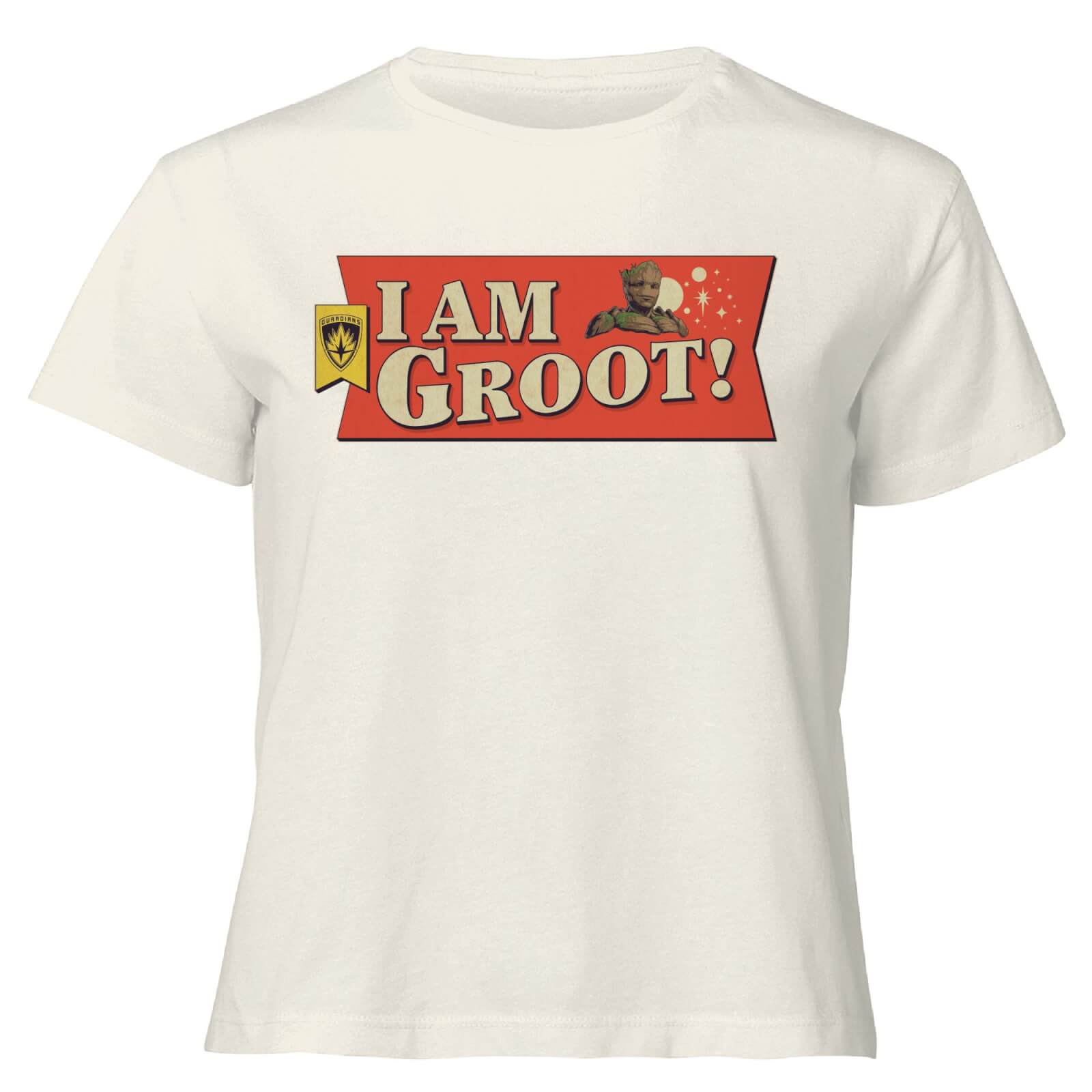

Guardians of the Galaxy I Am Groot! Women's Cropped T-Shirt - Cream - XXL