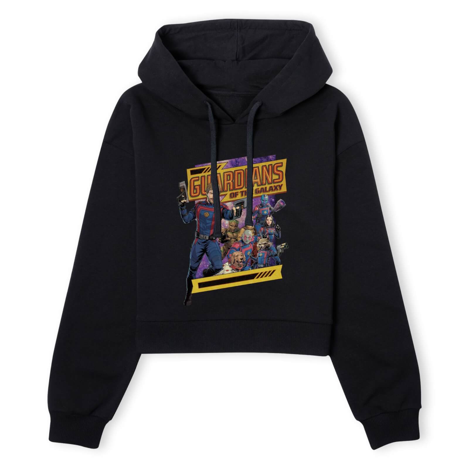 

Guardians of the Galaxy Galaxy Women's Cropped Hoodie - Black - XL