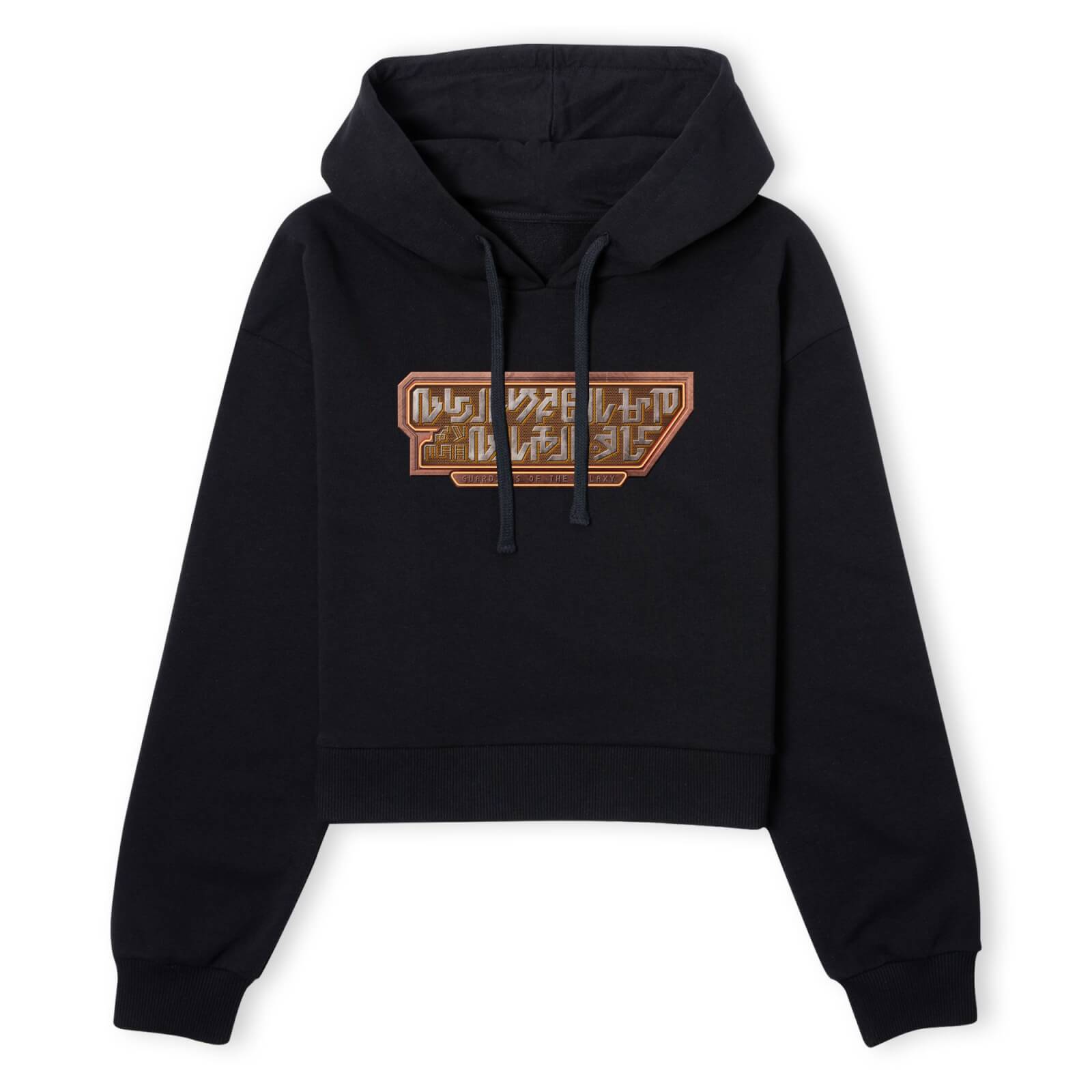 

Guardians of the Galaxy Language Logo Women's Cropped Hoodie - Black - XL