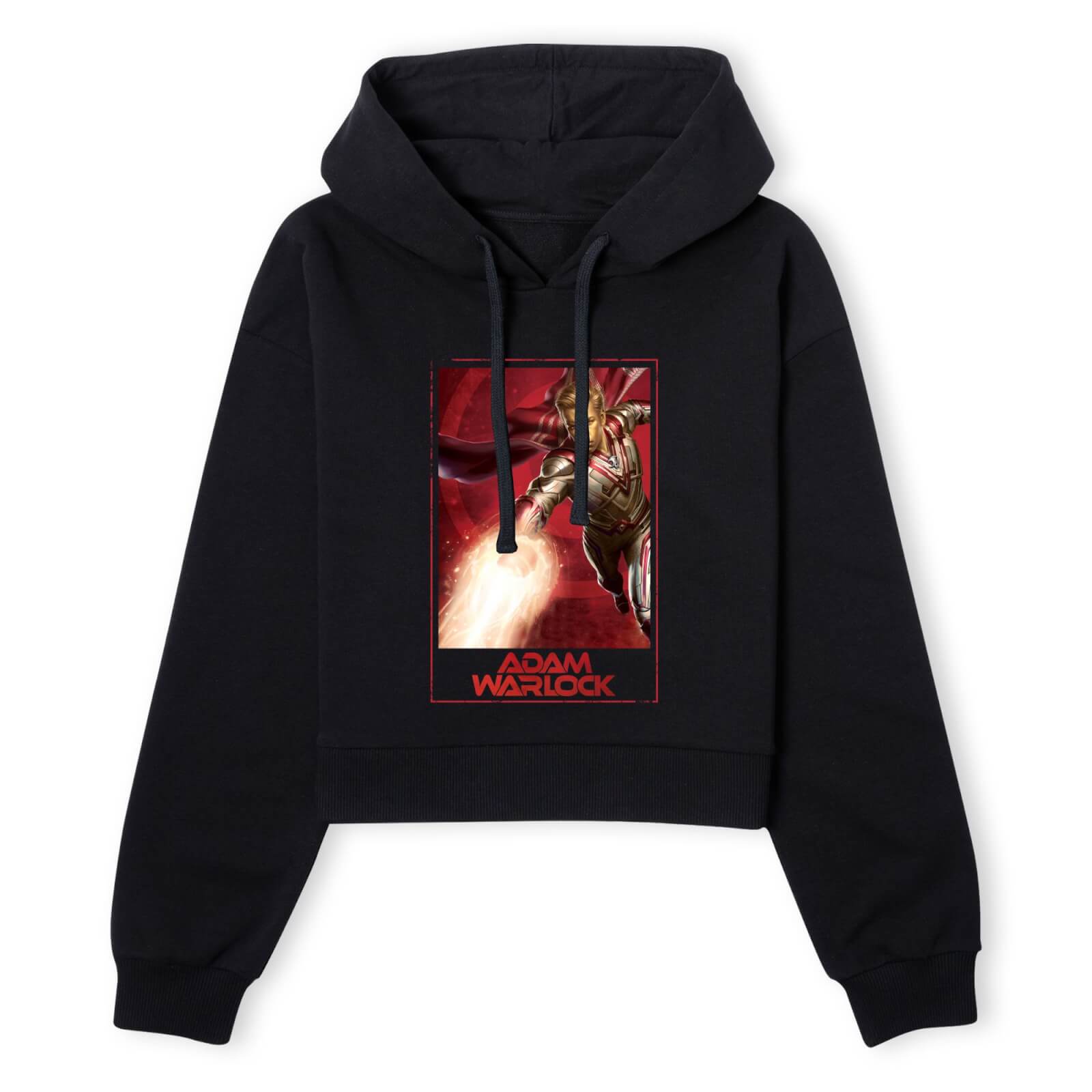 

Guardians of the Galaxy Adam Warlock Women's Cropped Hoodie - Black - L