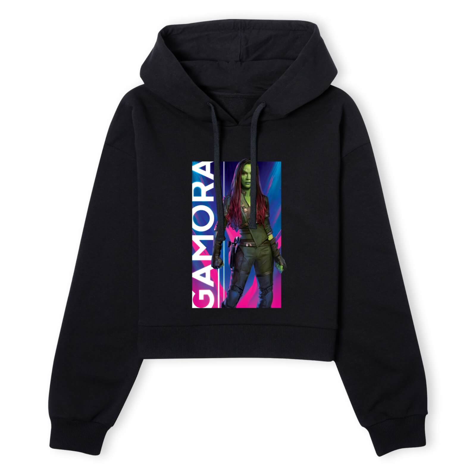 

Guardians of the Galaxy Gamora Women's Cropped Hoodie - Black - XL