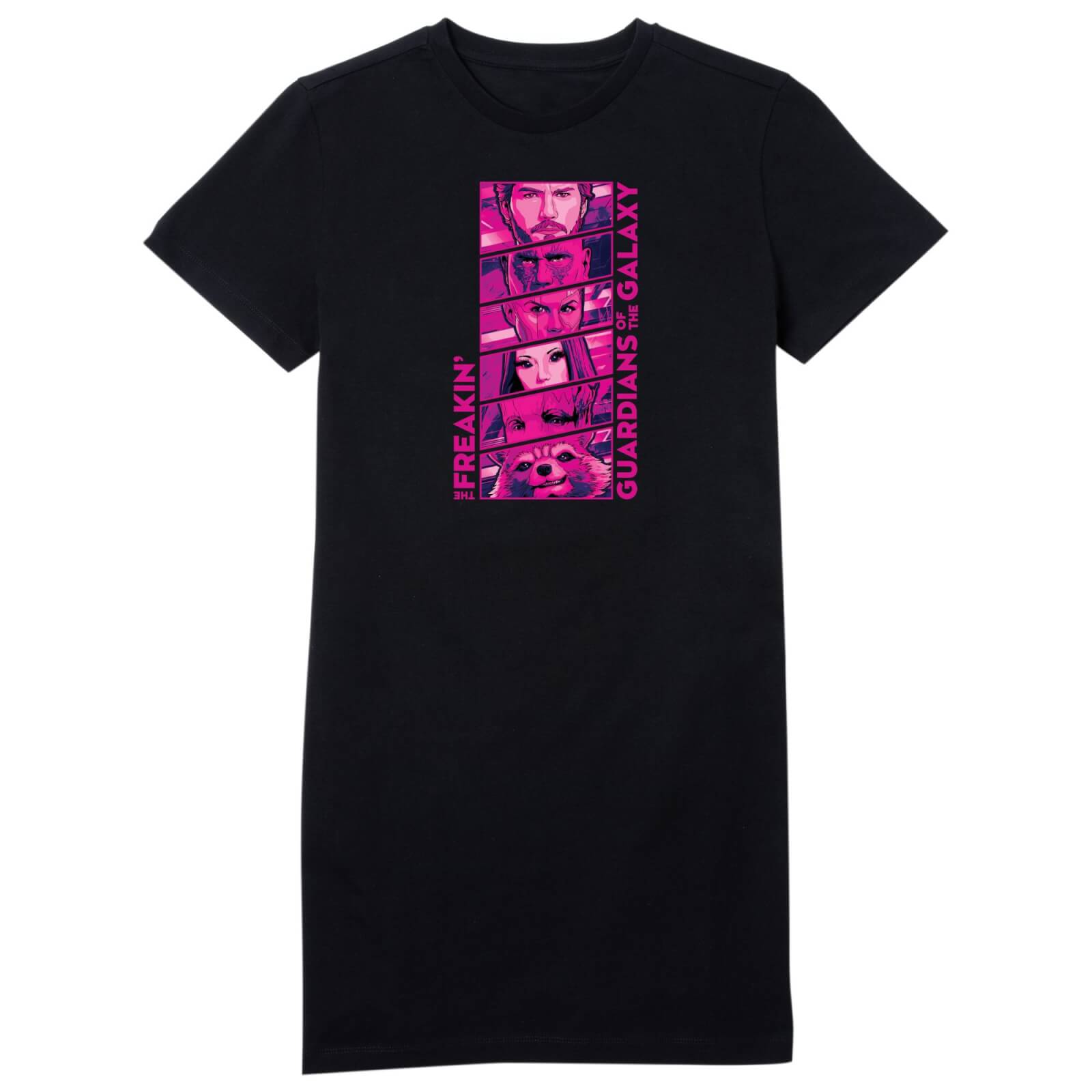 

Guardians of the Galaxy Faces Women's T-Shirt Dress - Black - M