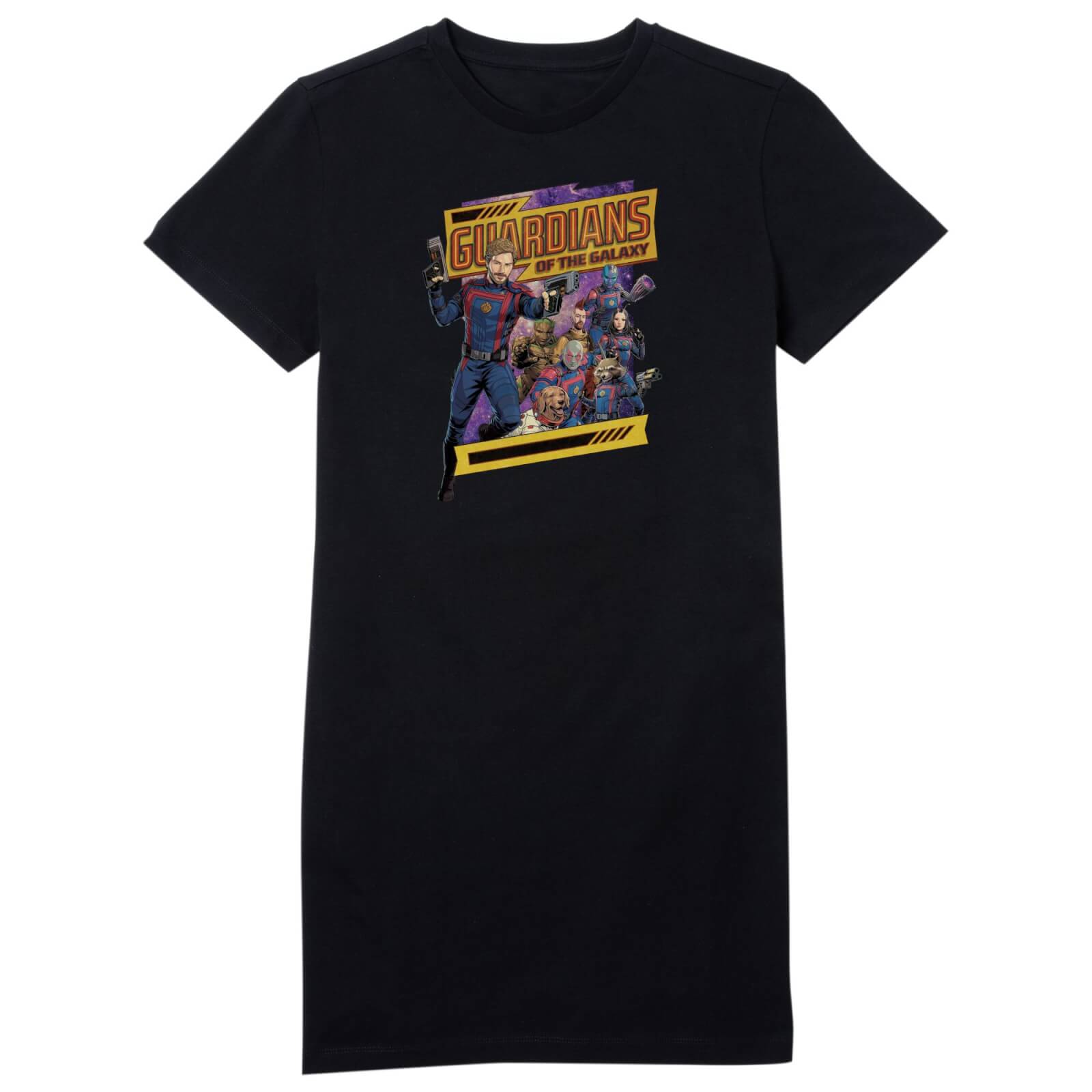 

Guardians of the Galaxy Galaxy Women's T-Shirt Dress - Black - XXL