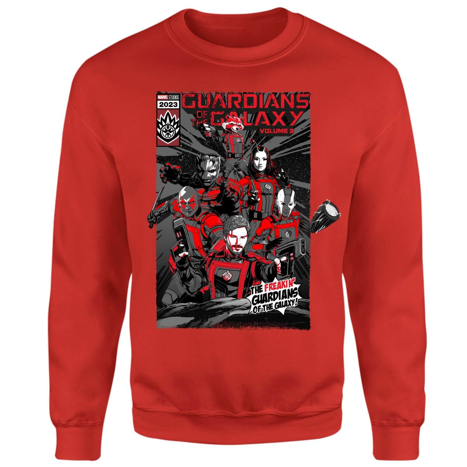 

Guardians of the Galaxy The Freakin' Comic Book Cover Sweatshirt - Red - XXL