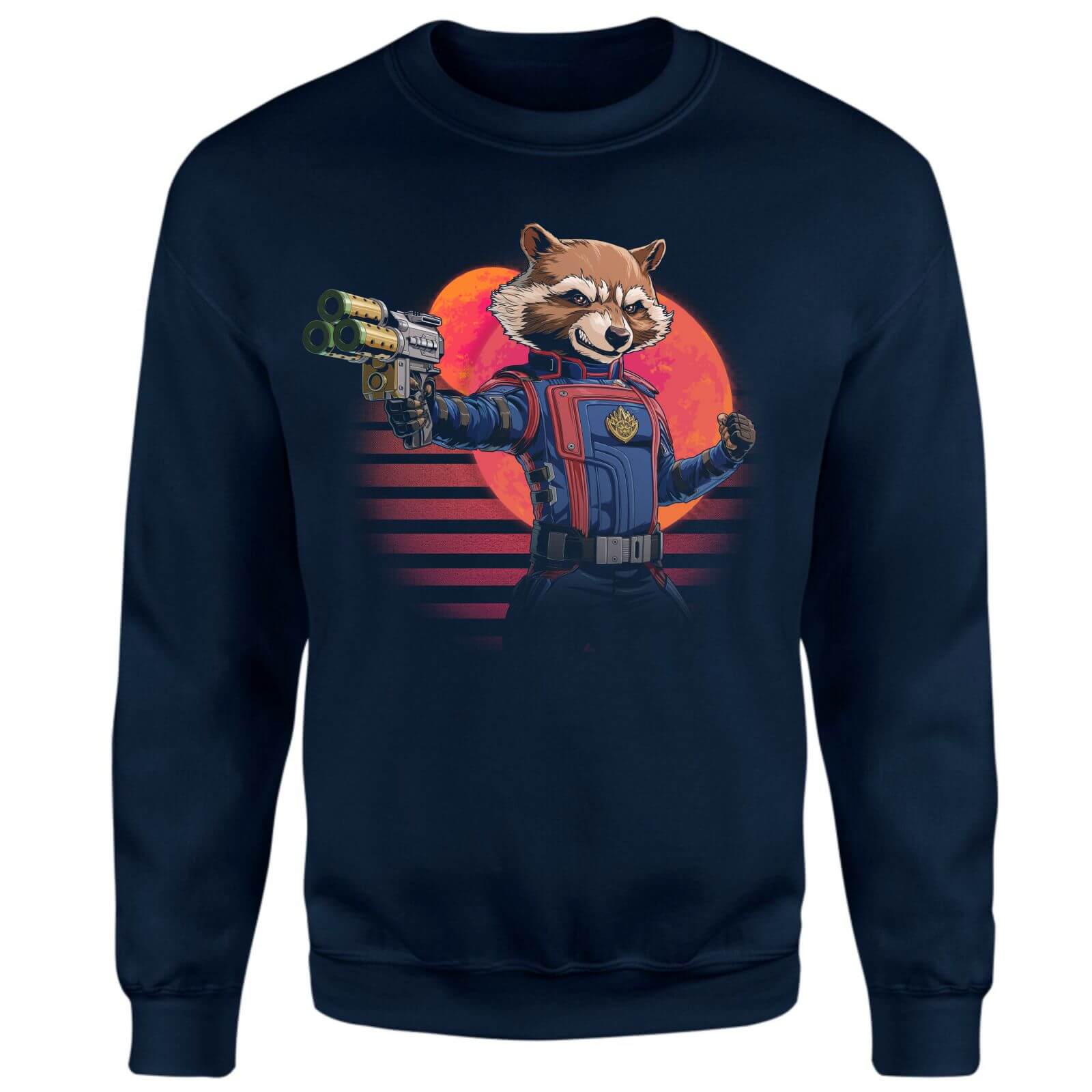 

Guardians of the Galaxy Retro Rocket Raccoon Sweatshirt - Navy - S