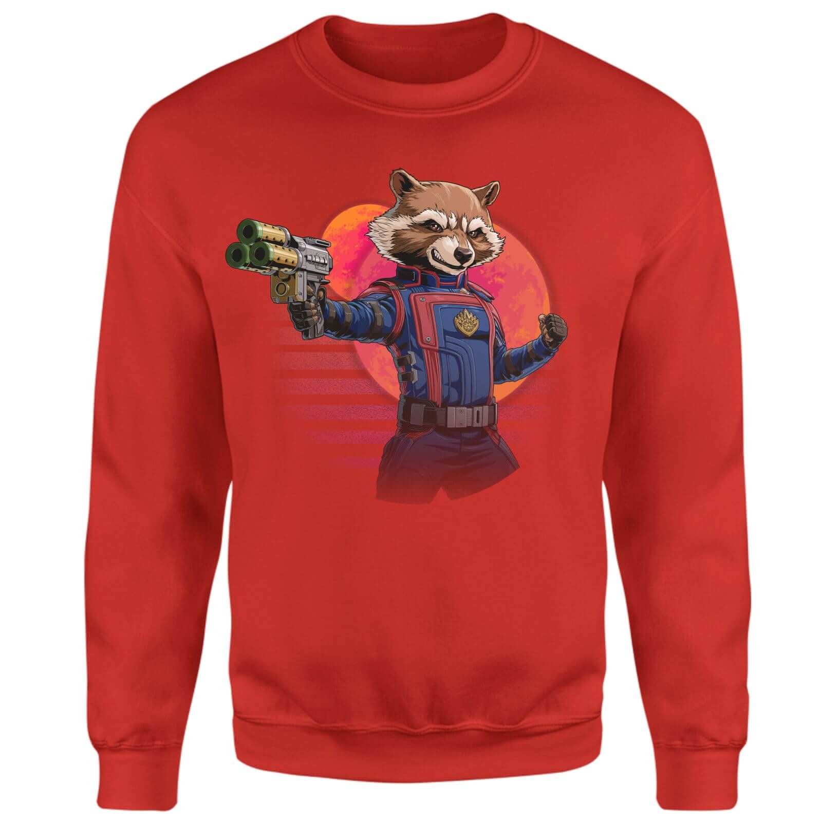 

Guardians of the Galaxy Retro Rocket Raccoon Sweatshirt - Red - S