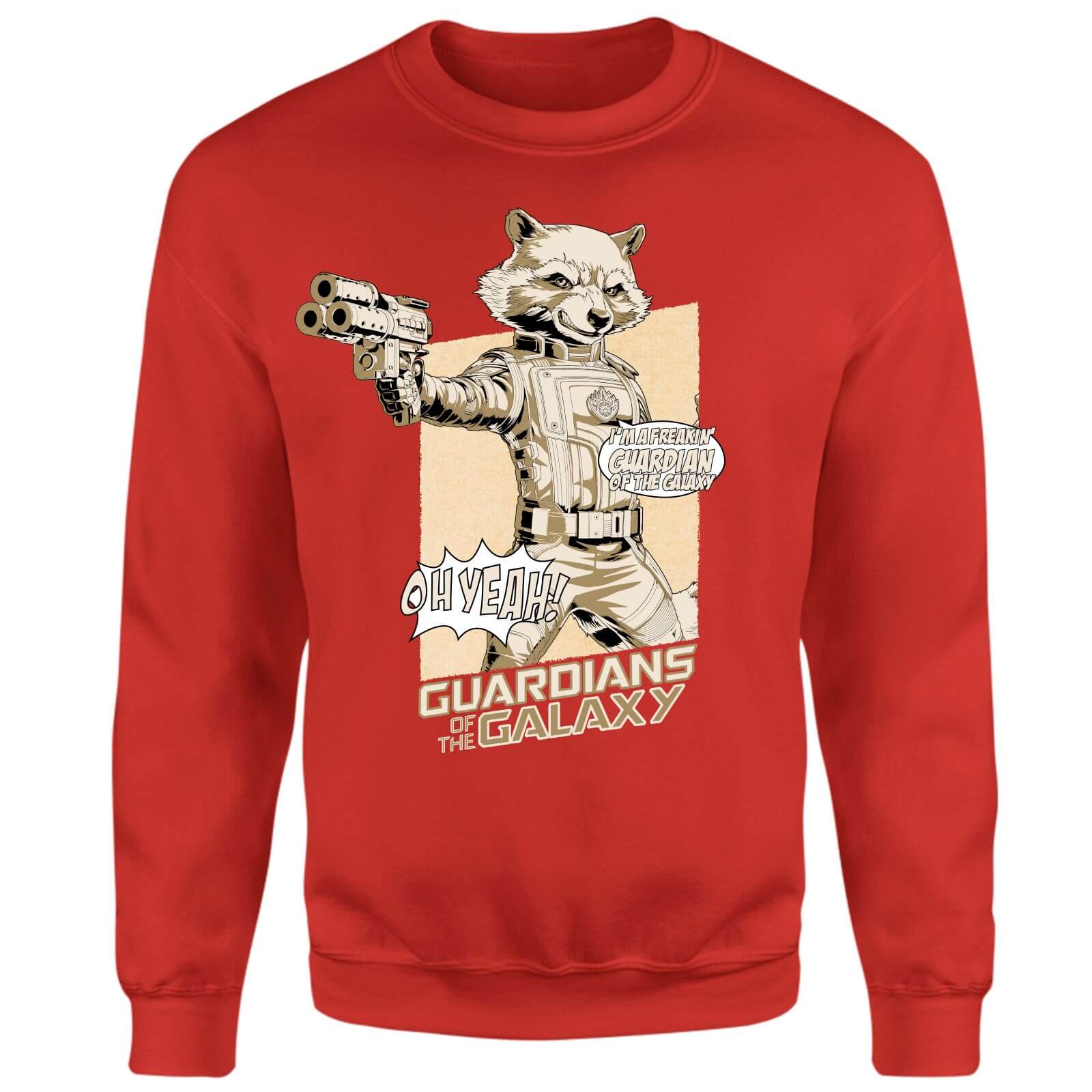 

Guardians of the Galaxy Rocket Raccoon Oh Yeah! Sweatshirt - Red - XXL