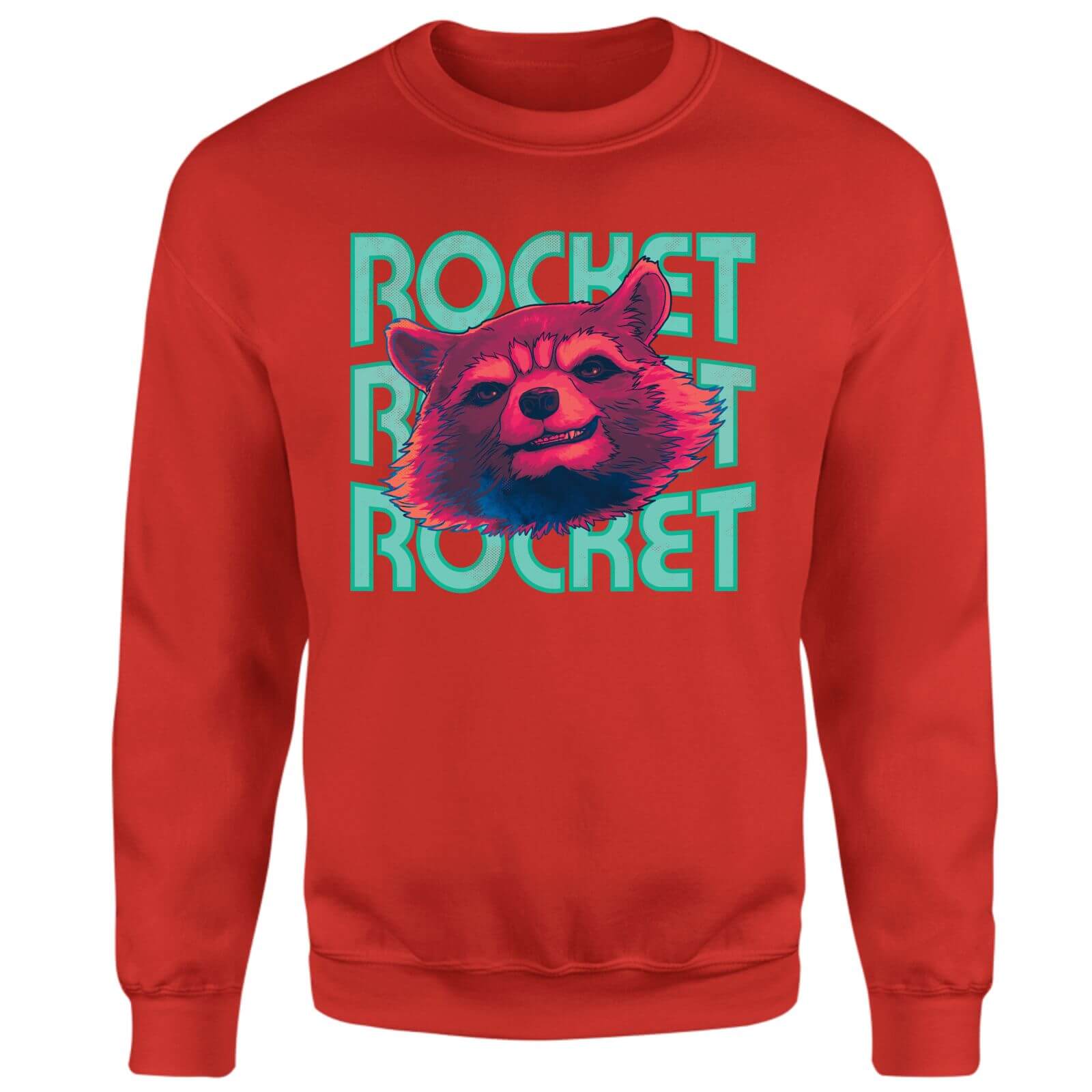 

Guardians of the Galaxy Rocket Repeat Sweatshirt - Red - XXL