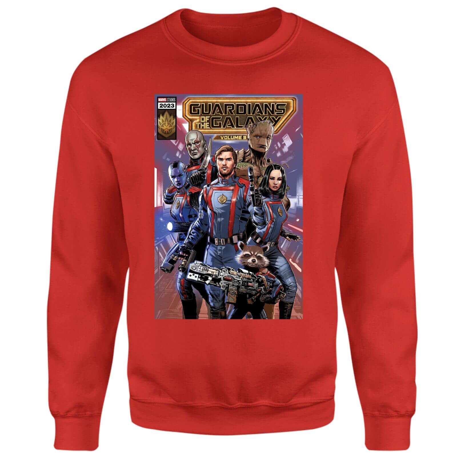 Guardians of the Galaxy Photo Comic Cover Sweatshirt - Red - XL