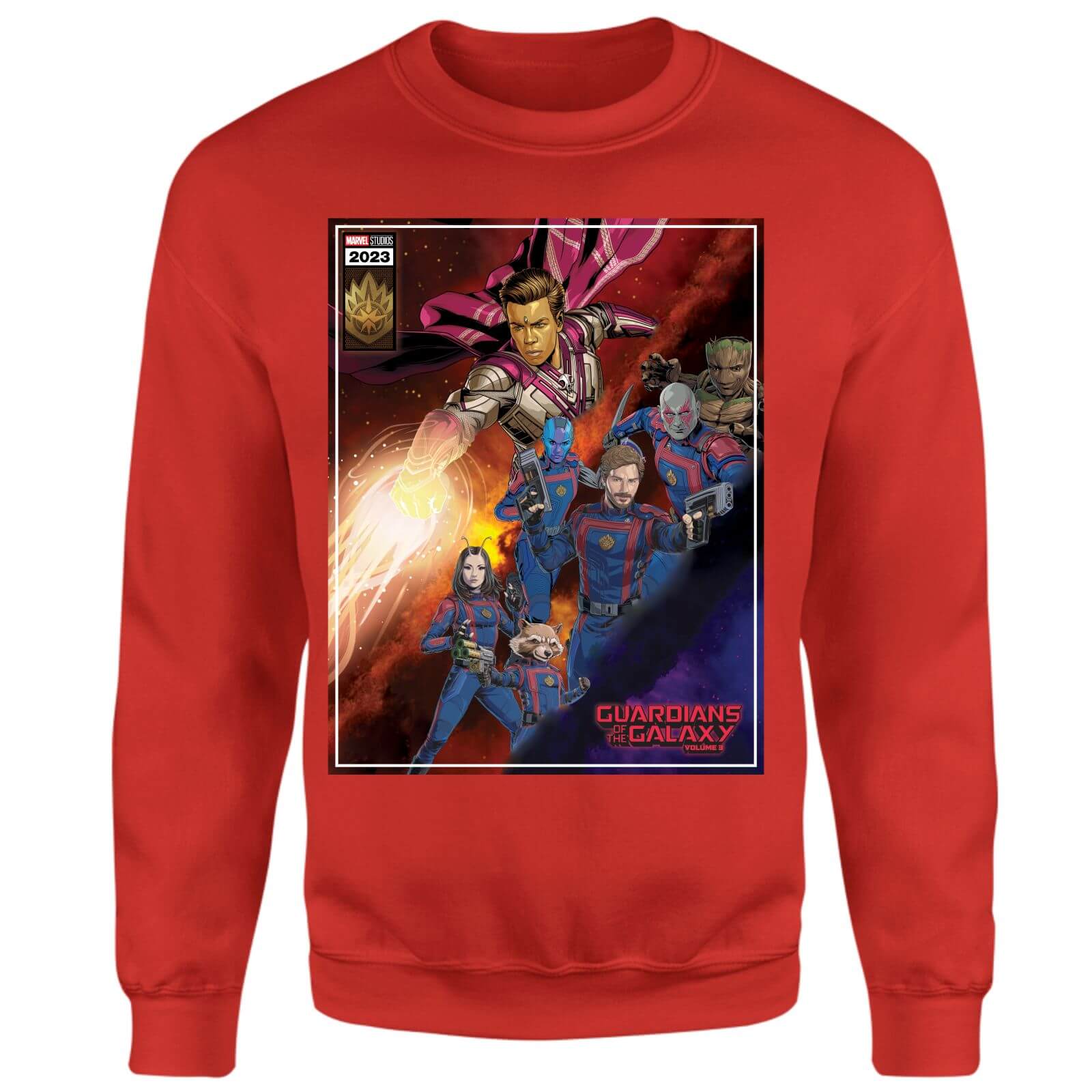 Guardians of the Galaxy Adam Warlock Comic Sweatshirt - Red - S