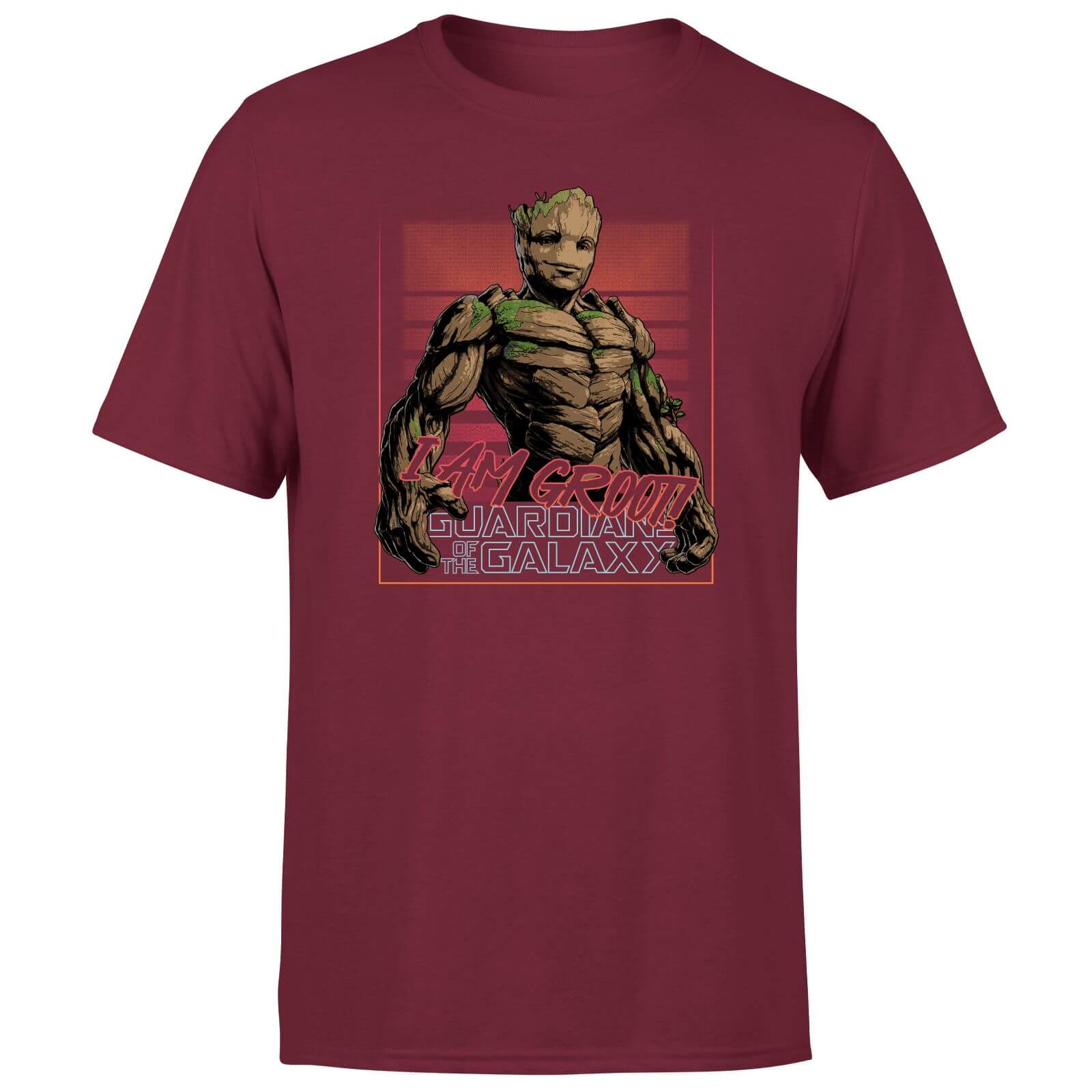 

Guardians of the Galaxy I Am Retro Groot! Men's T-Shirt - Burgundy - XXL