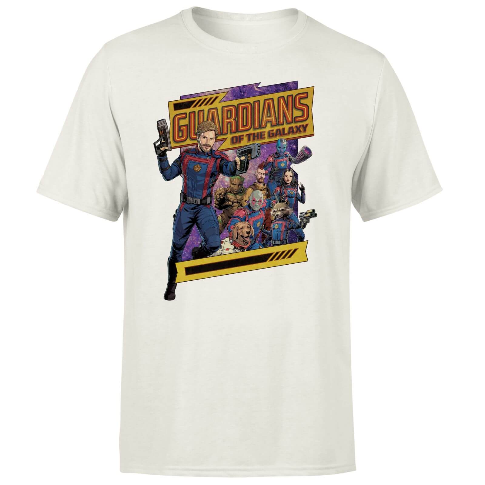 Guardians of the Galaxy Galaxy Men's T-Shirt - Cream - S