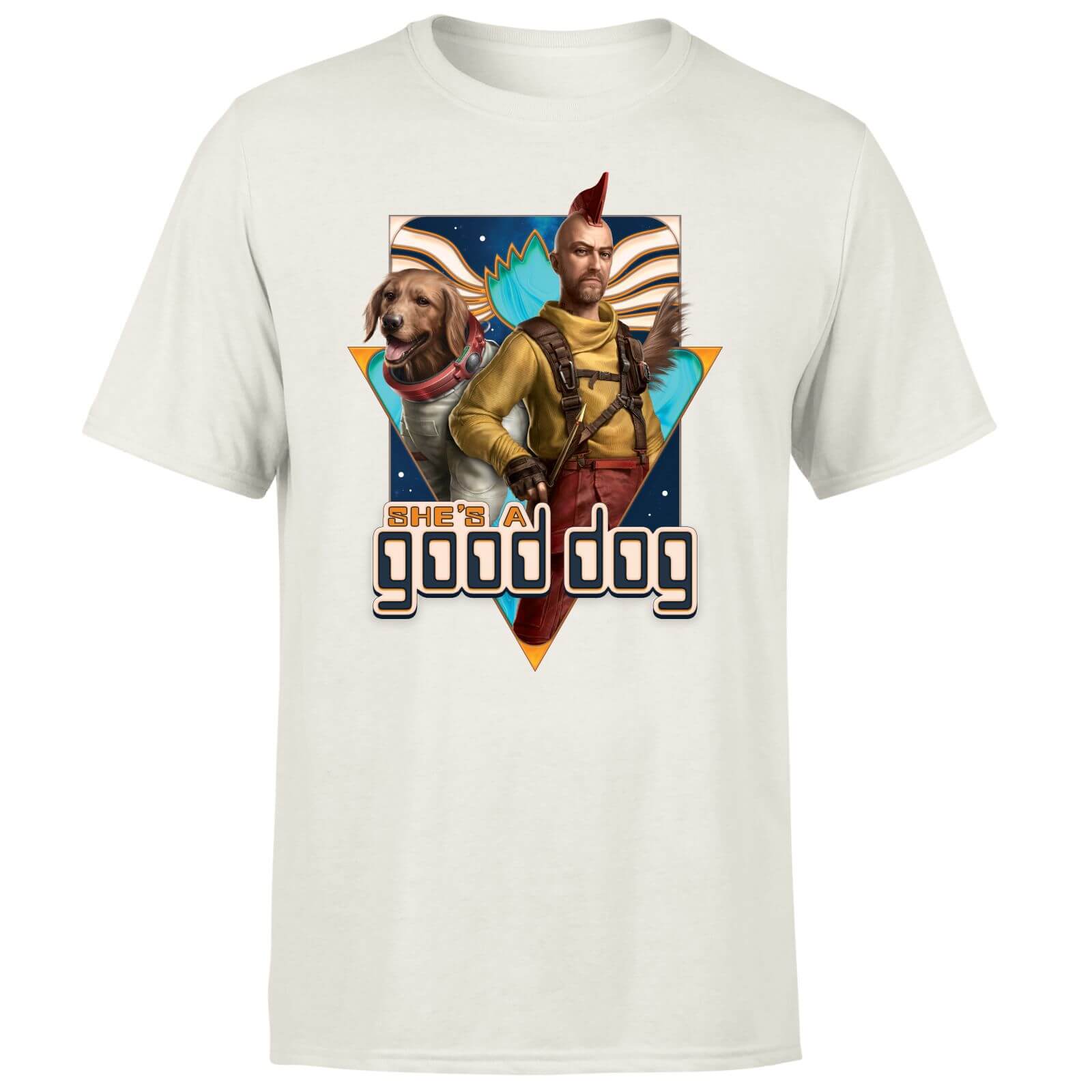 Guardians of the Galaxy She's A Good Dog Men's T-Shirt - Cream - XL