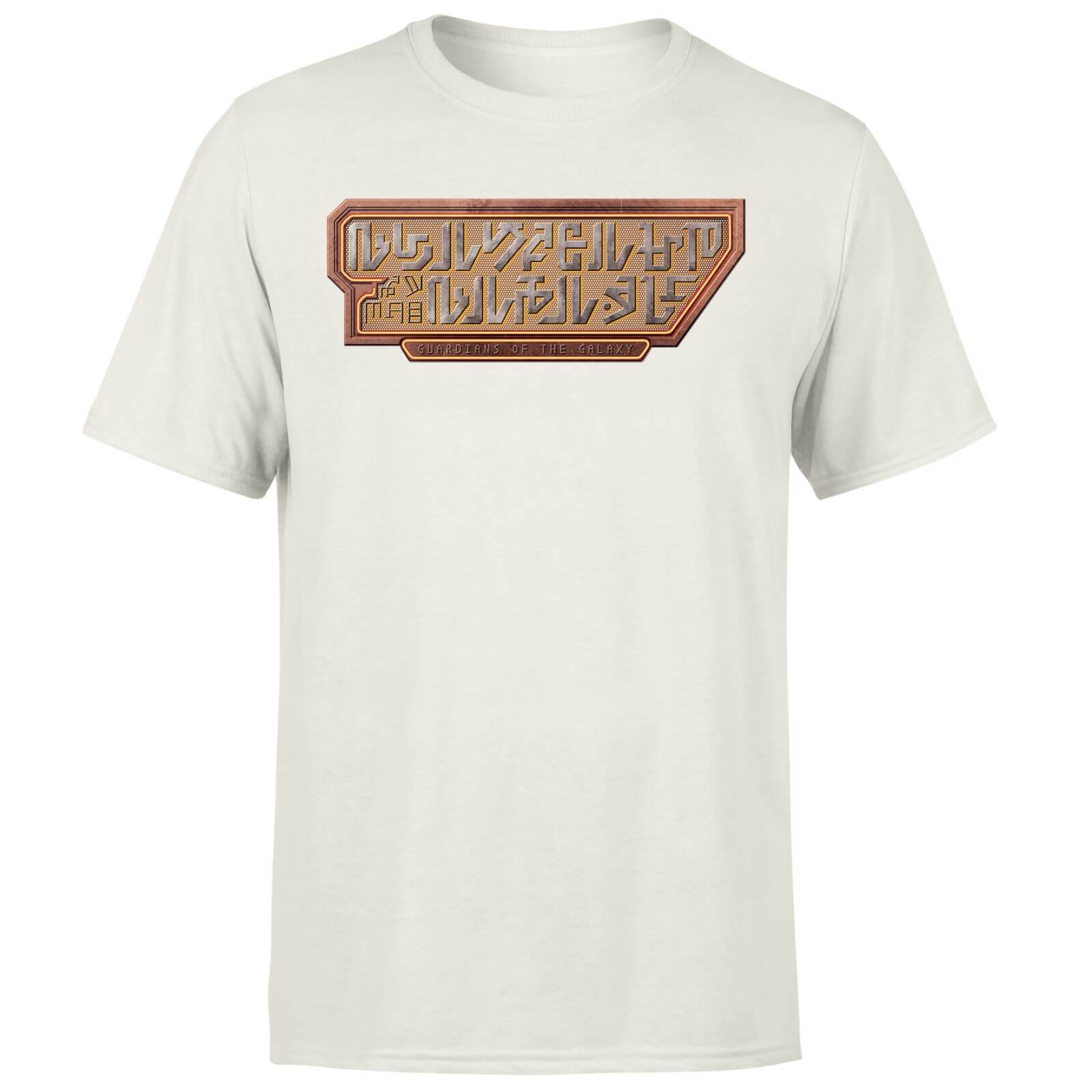Guardians of the Galaxy Language Logo Men's T-Shirt - Cream - XXL