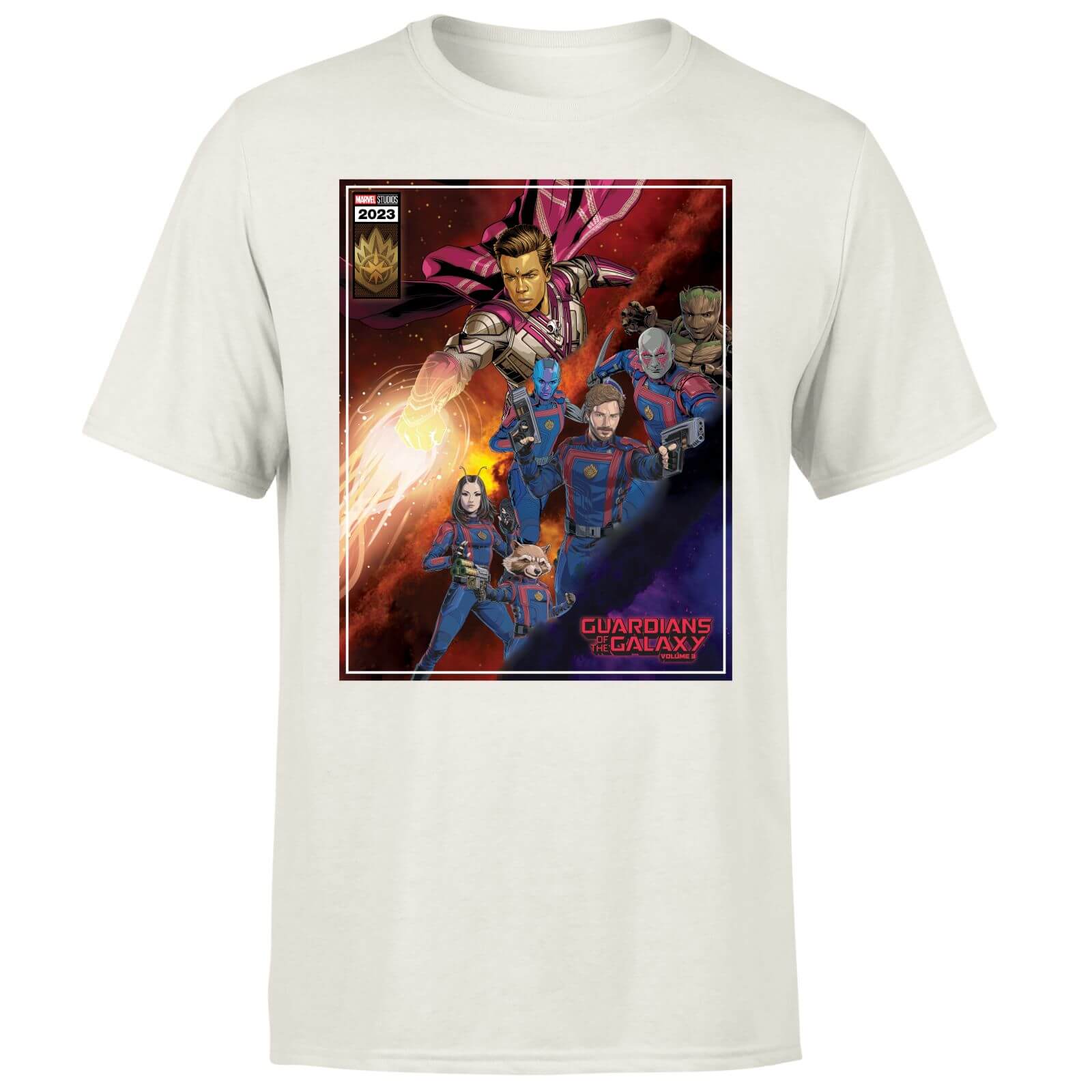 

Guardians of the Galaxy Adam Warlock Comic Men's T-Shirt - Cream - L