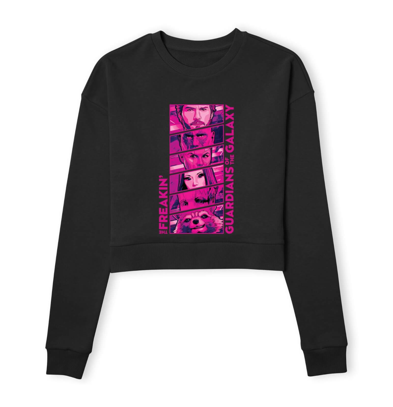 

Guardians of the Galaxy Faces Women's Cropped Sweatshirt - Black - XXL