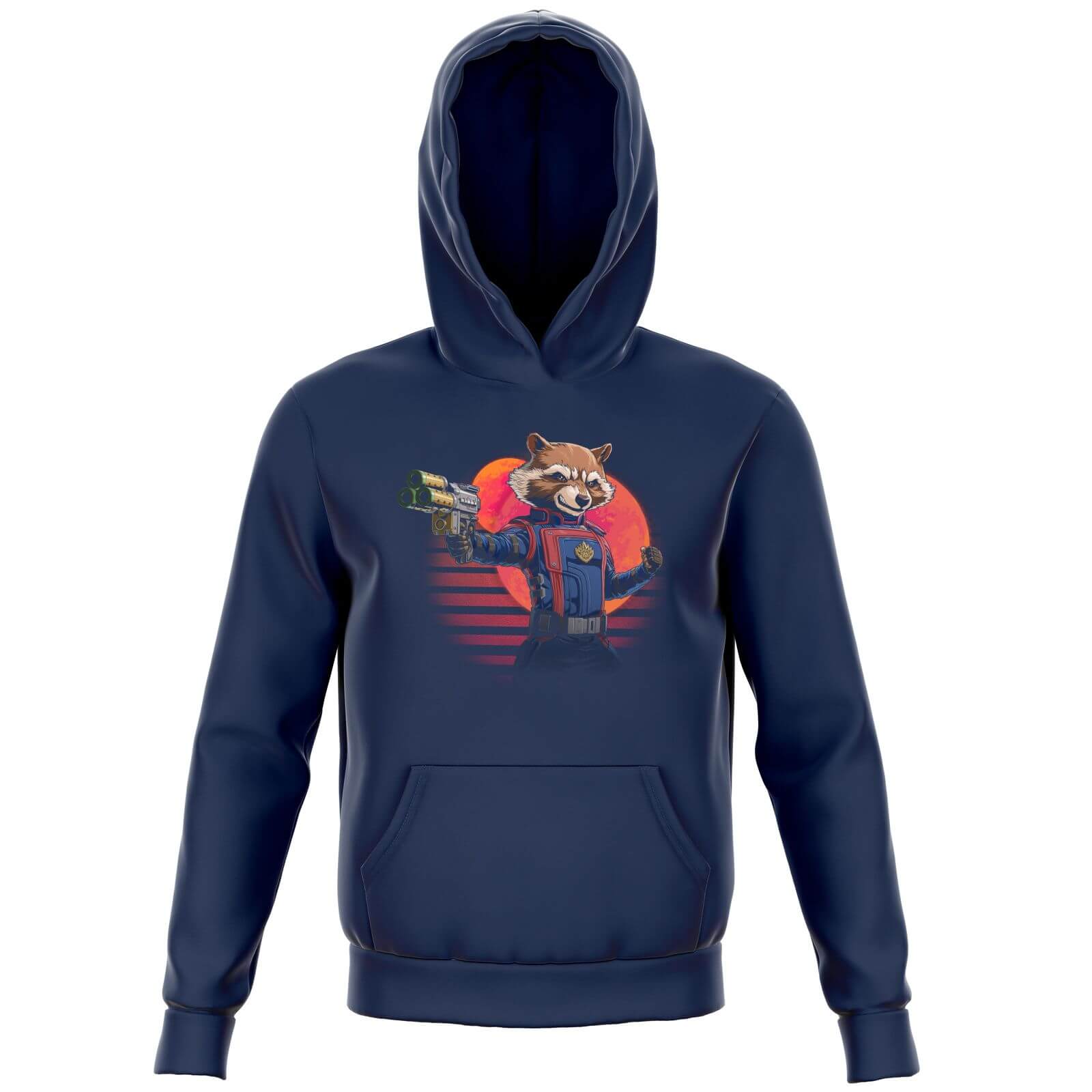 

Guardians of the Galaxy Retro Rocket Raccoon Kids' Hoodie - Navy - 3-4 Anni