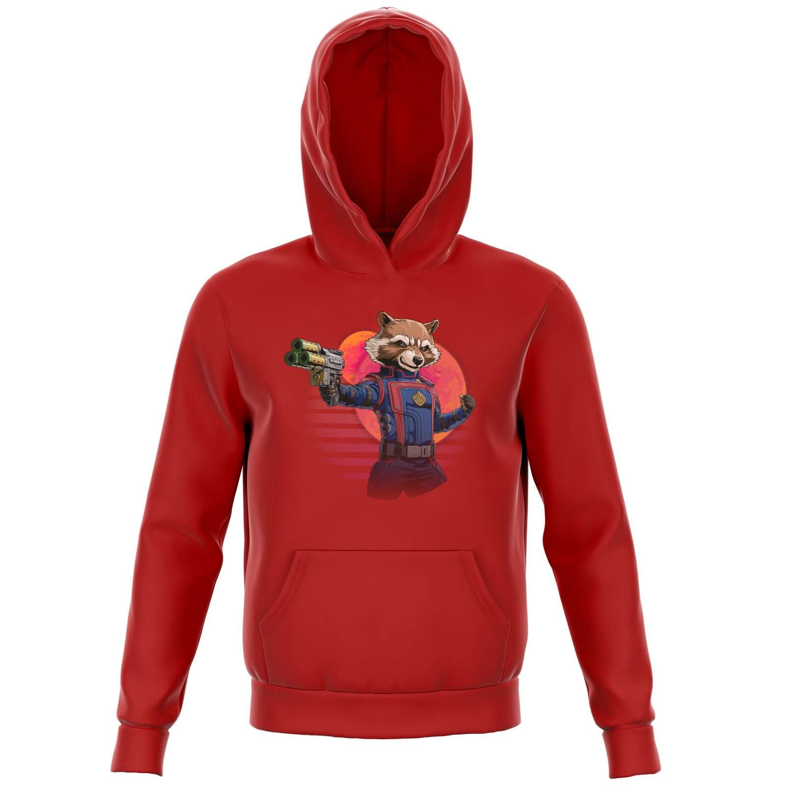 

Guardians of the Galaxy Retro Rocket Raccoon Kids' Hoodie - Red - 3-4 Anni