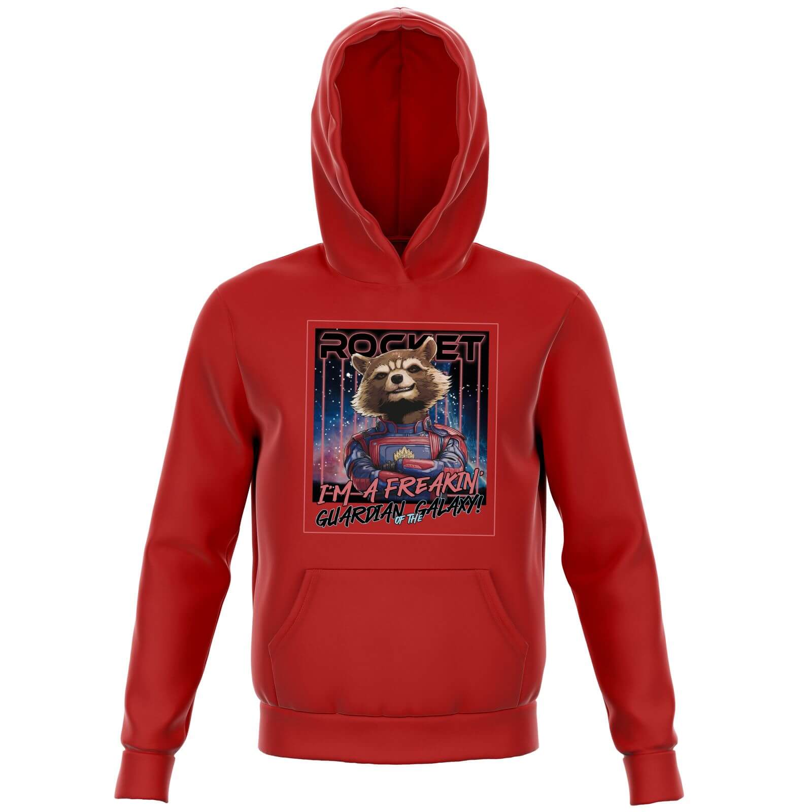 

Guardians of the Galaxy Glowing Rocket Raccoon Kids' Hoodie - Red - 7-8 Anni