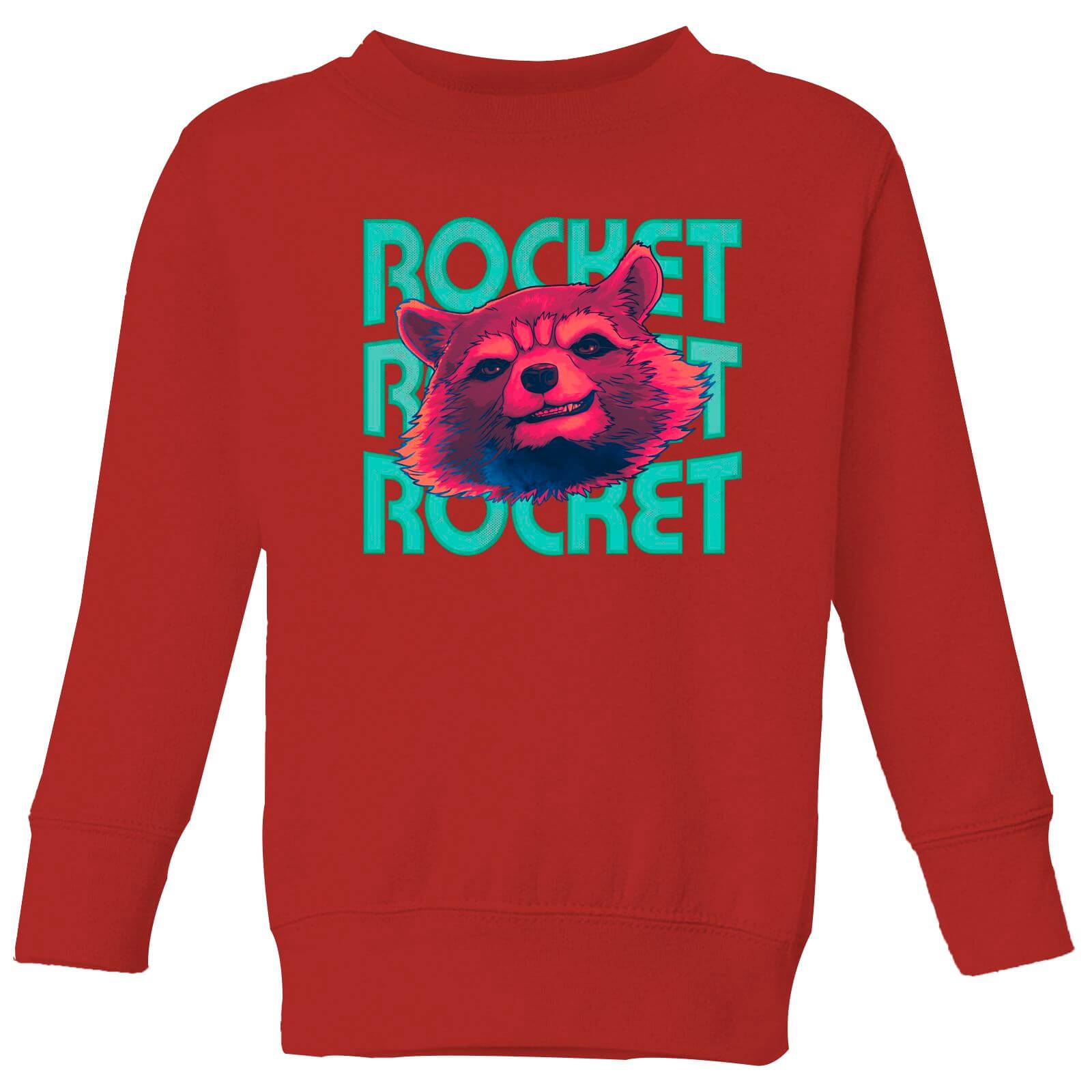 

Guardians of the Galaxy Rocket Repeat Kids' Sweatshirt - Red - 3-4 Anni