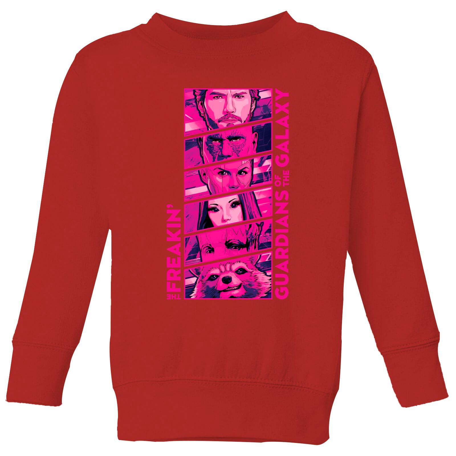 

Guardians of the Galaxy Faces Kids' Sweatshirt - Red - 7-8 Anni