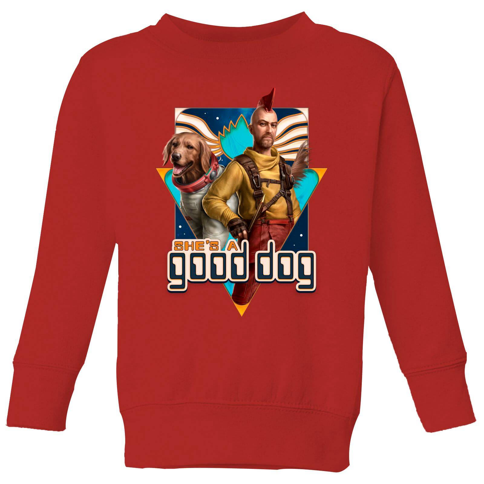 

Guardians of the Galaxy She's A Good Dog Kids' Sweatshirt - Red - 7-8 Anni
