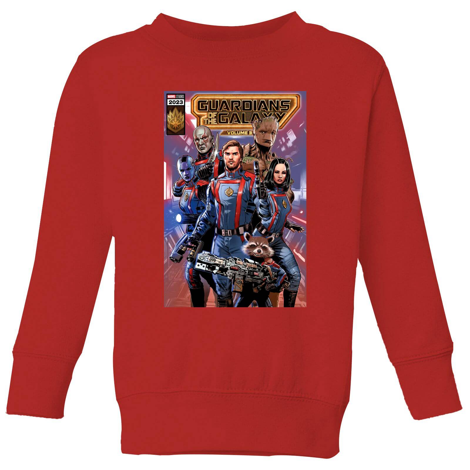 

Guardians of the Galaxy Photo Comic Cover Kids' Sweatshirt - Red - 9-10 Anni