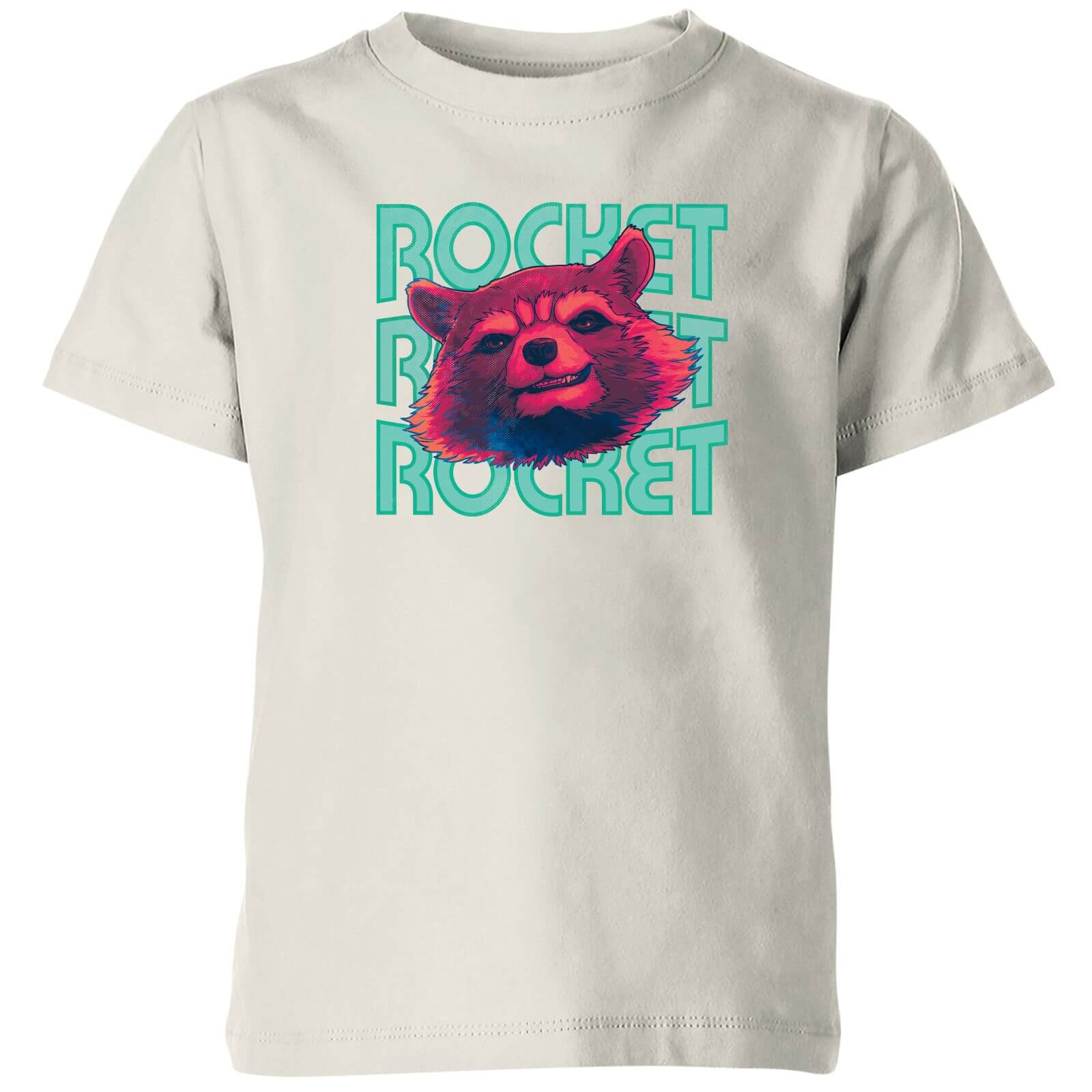 

Guardians of the Galaxy Rocket Repeat Kids' T-Shirt - Cream - 3-4 Anni