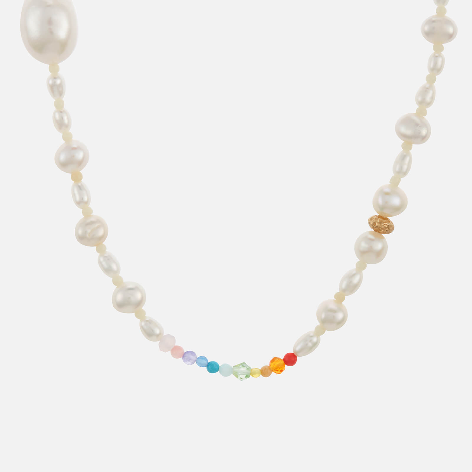 Anni Lu Gold-Tone, Glass Pearl and Bead Necklace