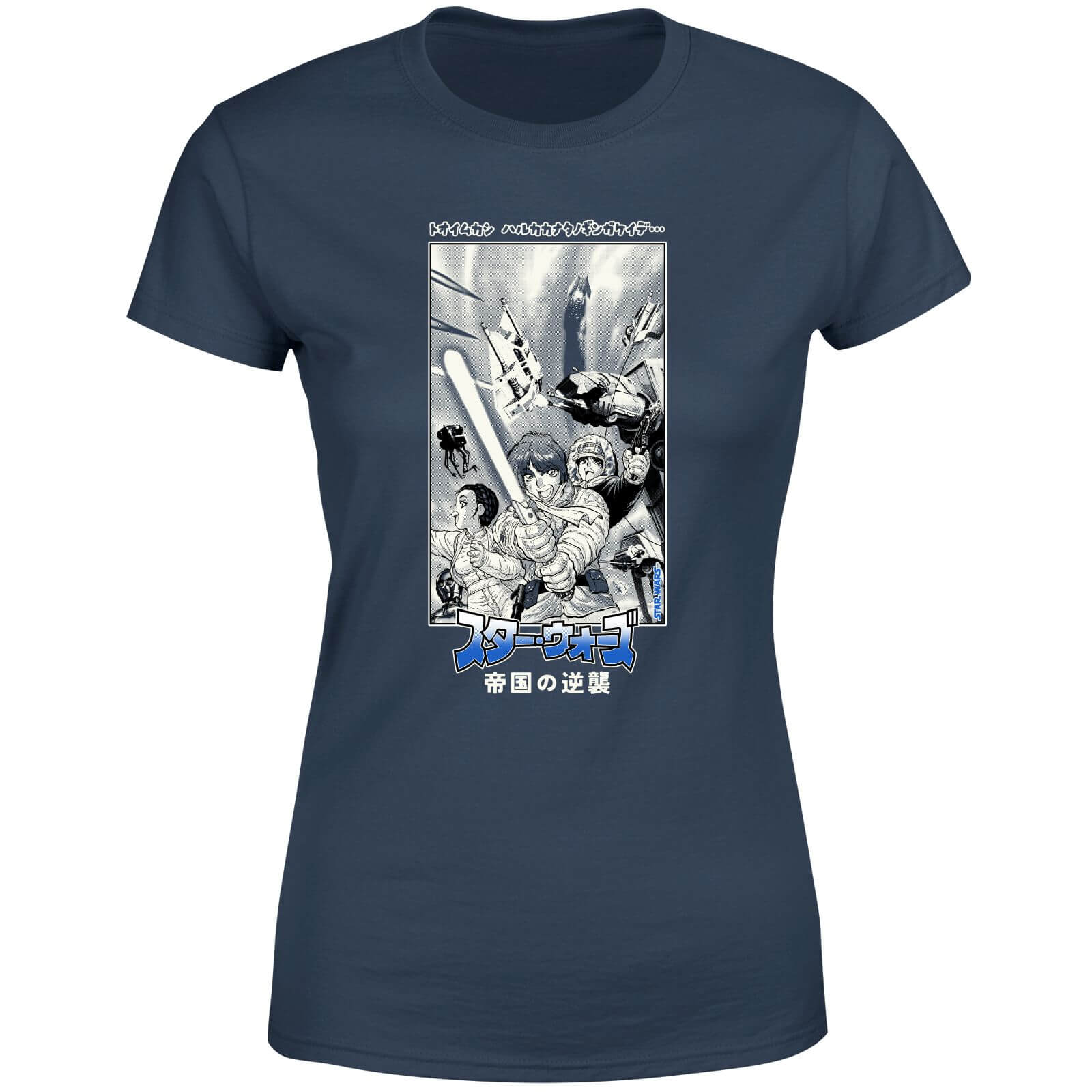 Star Wars Empire Strikes Back Women's T-Shirt - Navy - XL - Blu Navy