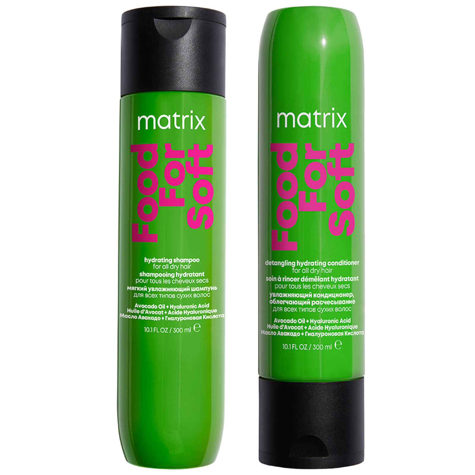 Matrix Food For Soft Hydrating 300ml Shampoo And Conditioner With Avocado Oil And Hyaluronic Acid For Dry H