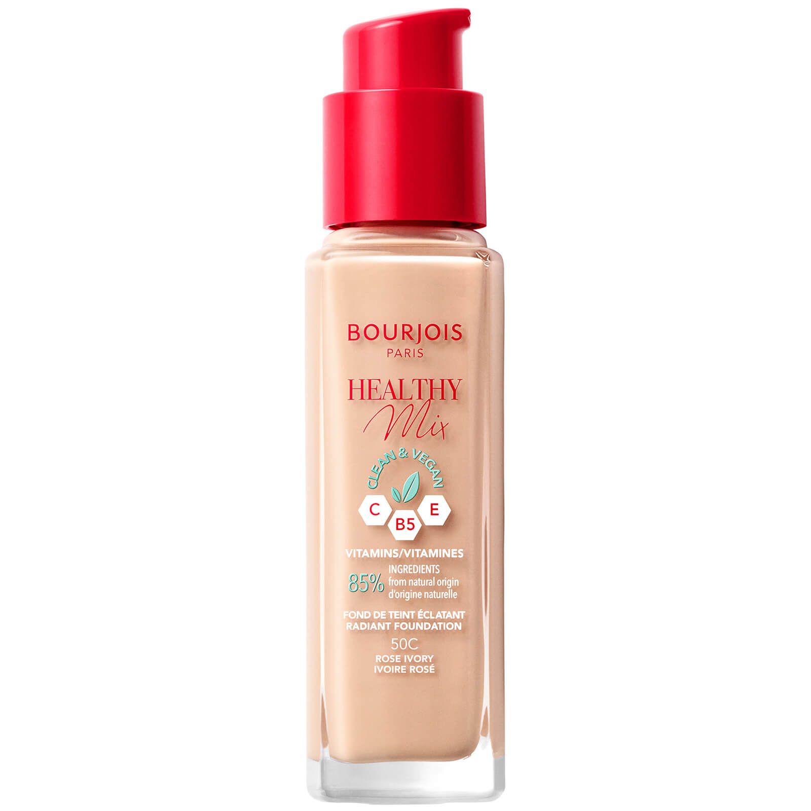 

Bourjois Healthy Mix Clean Foundation 30ml (Various Shades) - 50 Rose Ivory