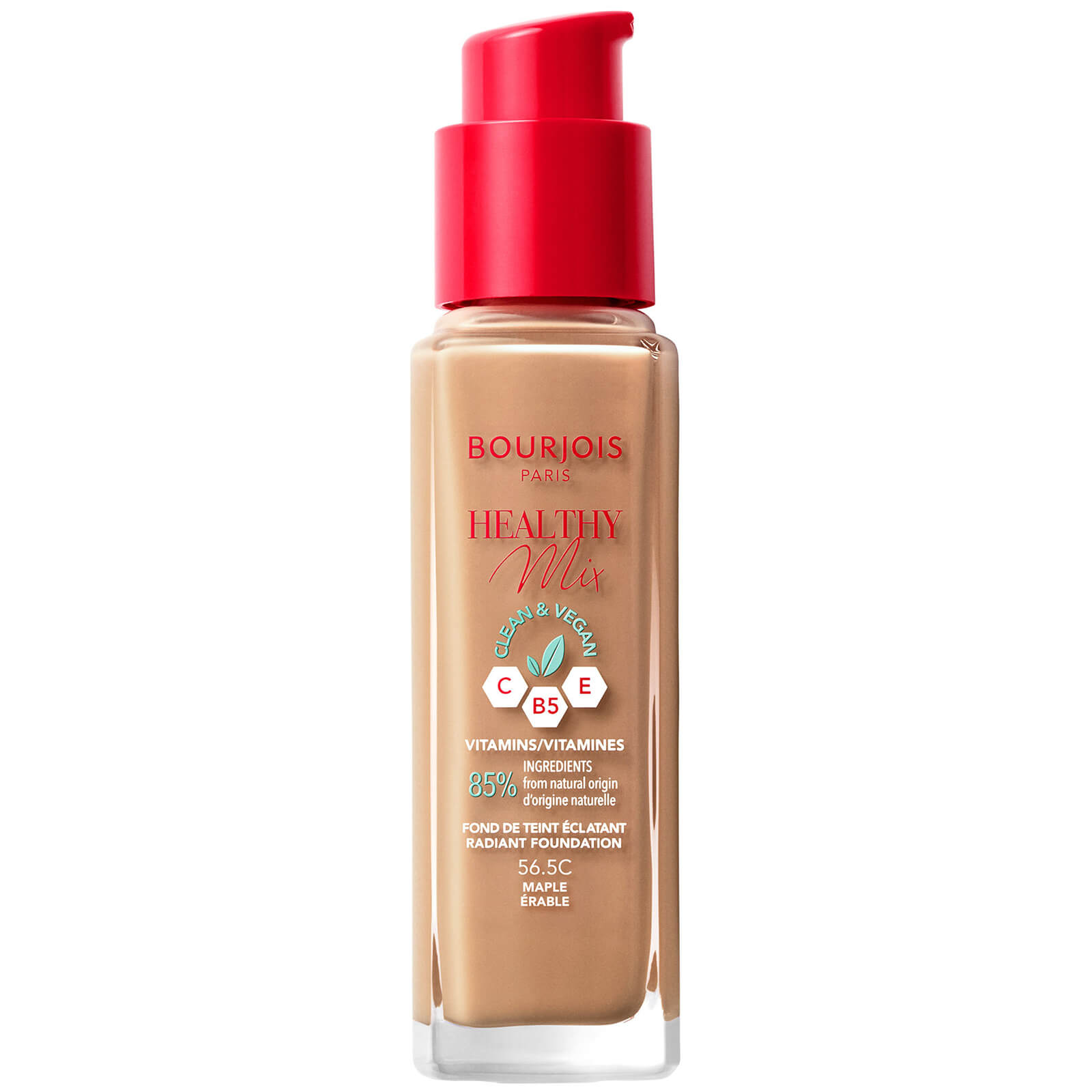 

Bourjois Healthy Mix Clean Foundation 30ml (Various Shades) - 56.5 Maple